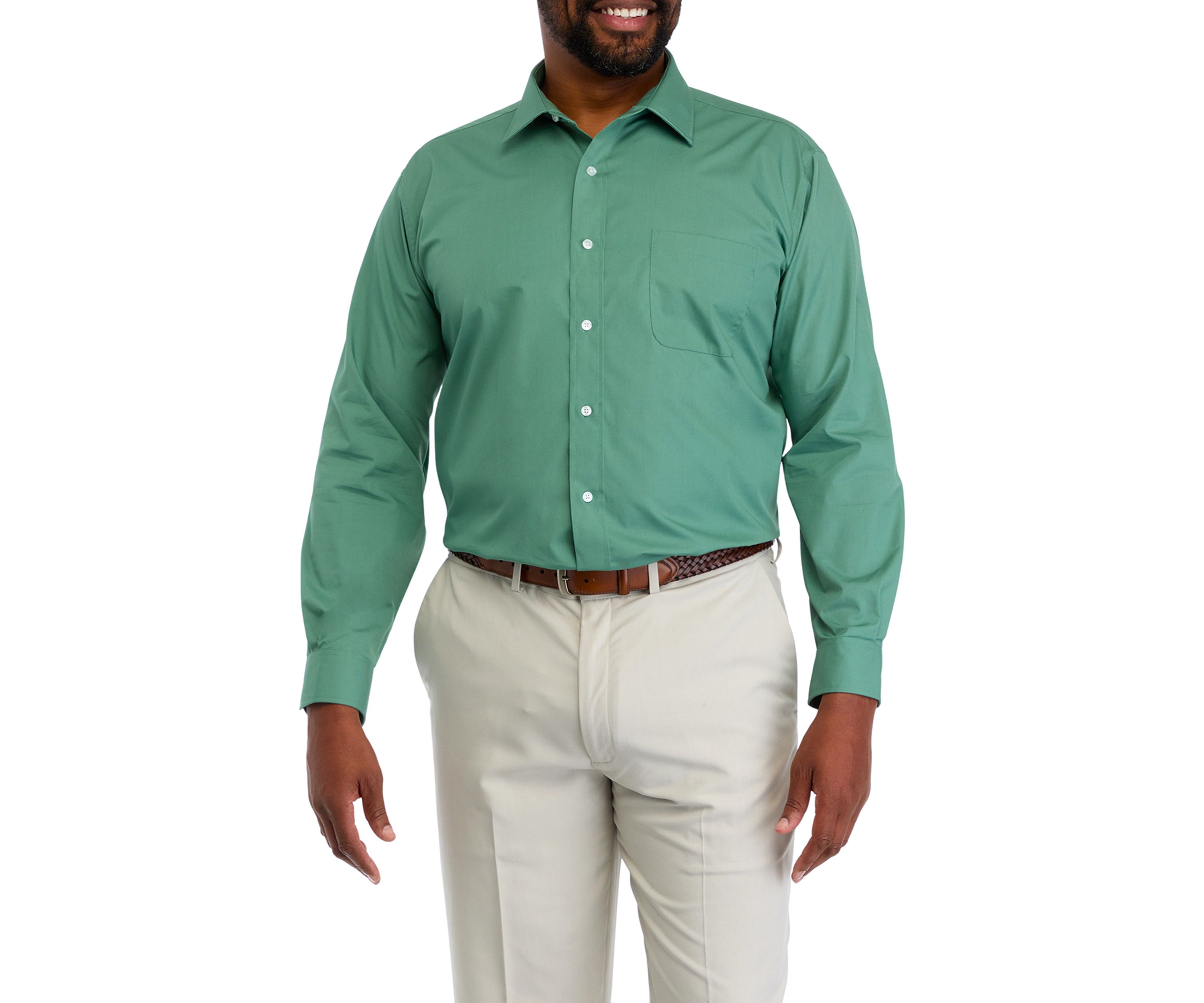 Big & Tall Fashion Solid Dress Shirt 