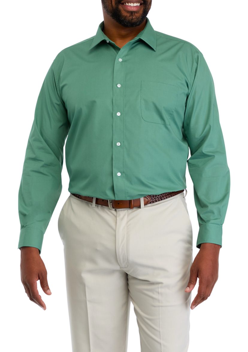 Big & Tall Fashion Solid Dress Shirt 