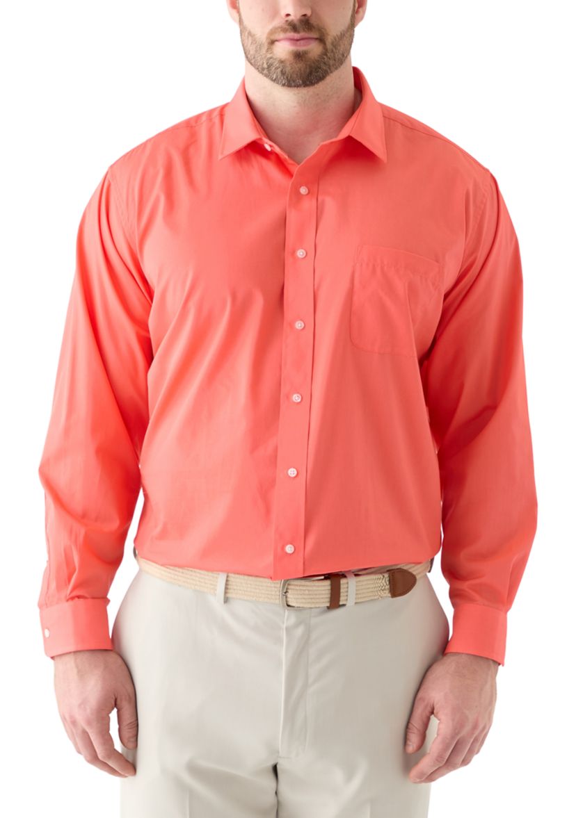 Big & Tall Fashion Solid Button Up Shirt 