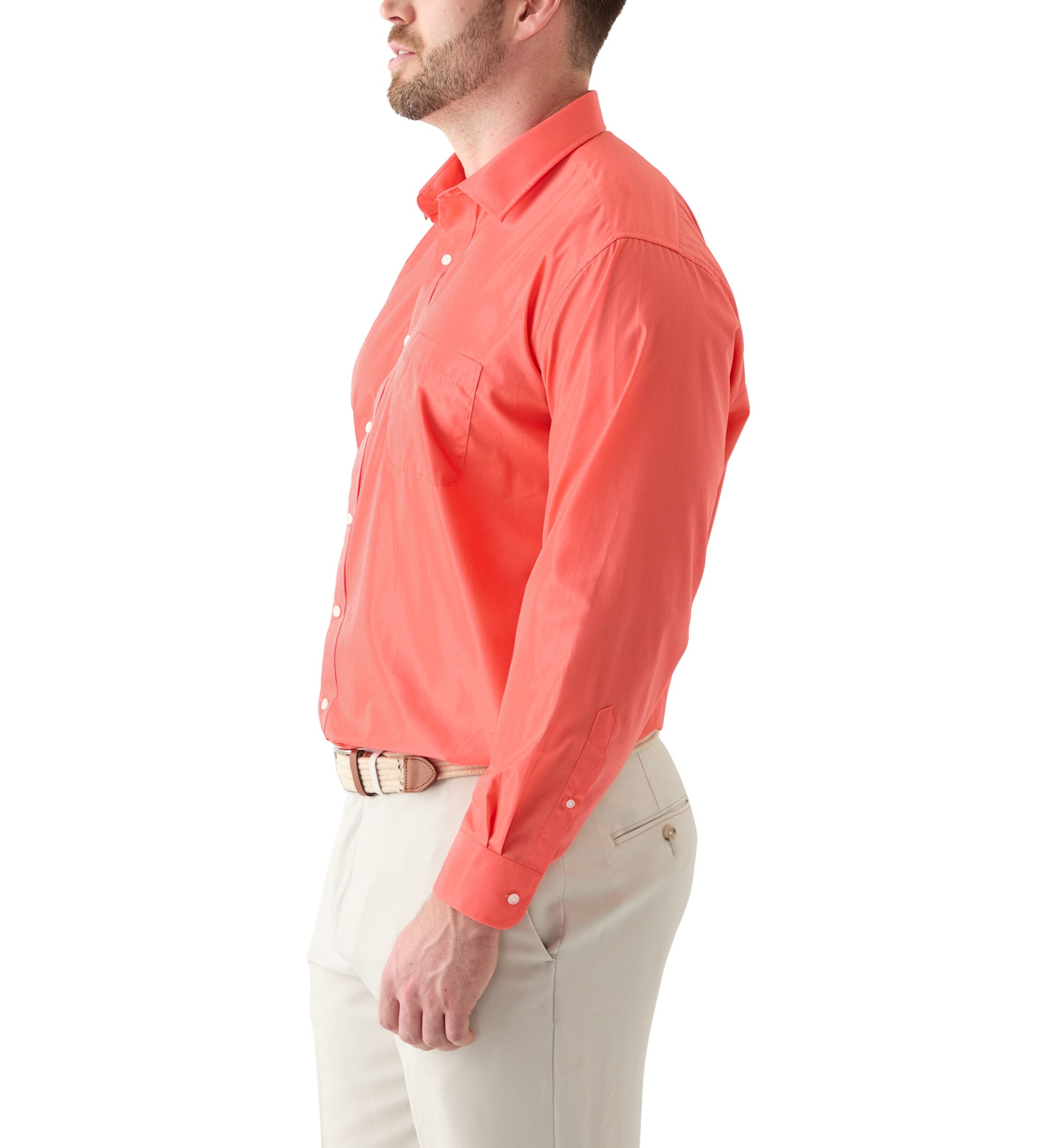 Big & Tall Fashion Solid Button Up Shirt 