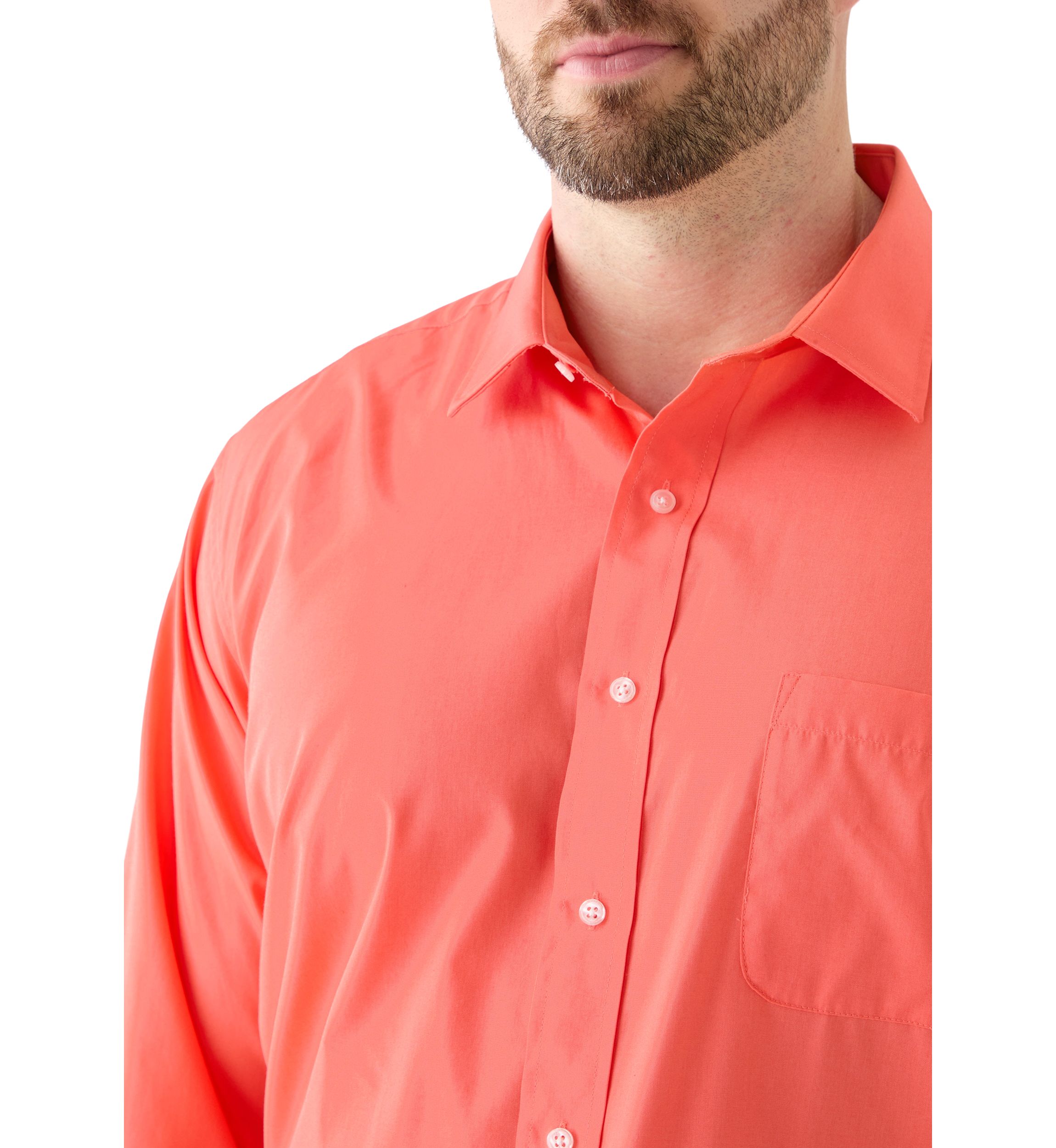 Big & Tall Fashion Solid Button Up Shirt 