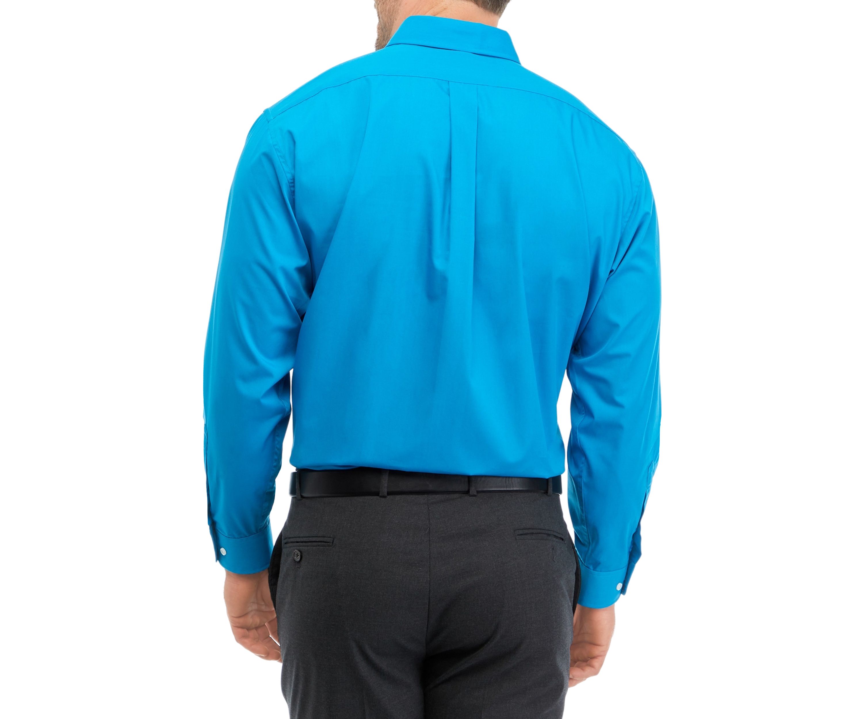 Mens Tall Solid Stretch Collar Shirt 