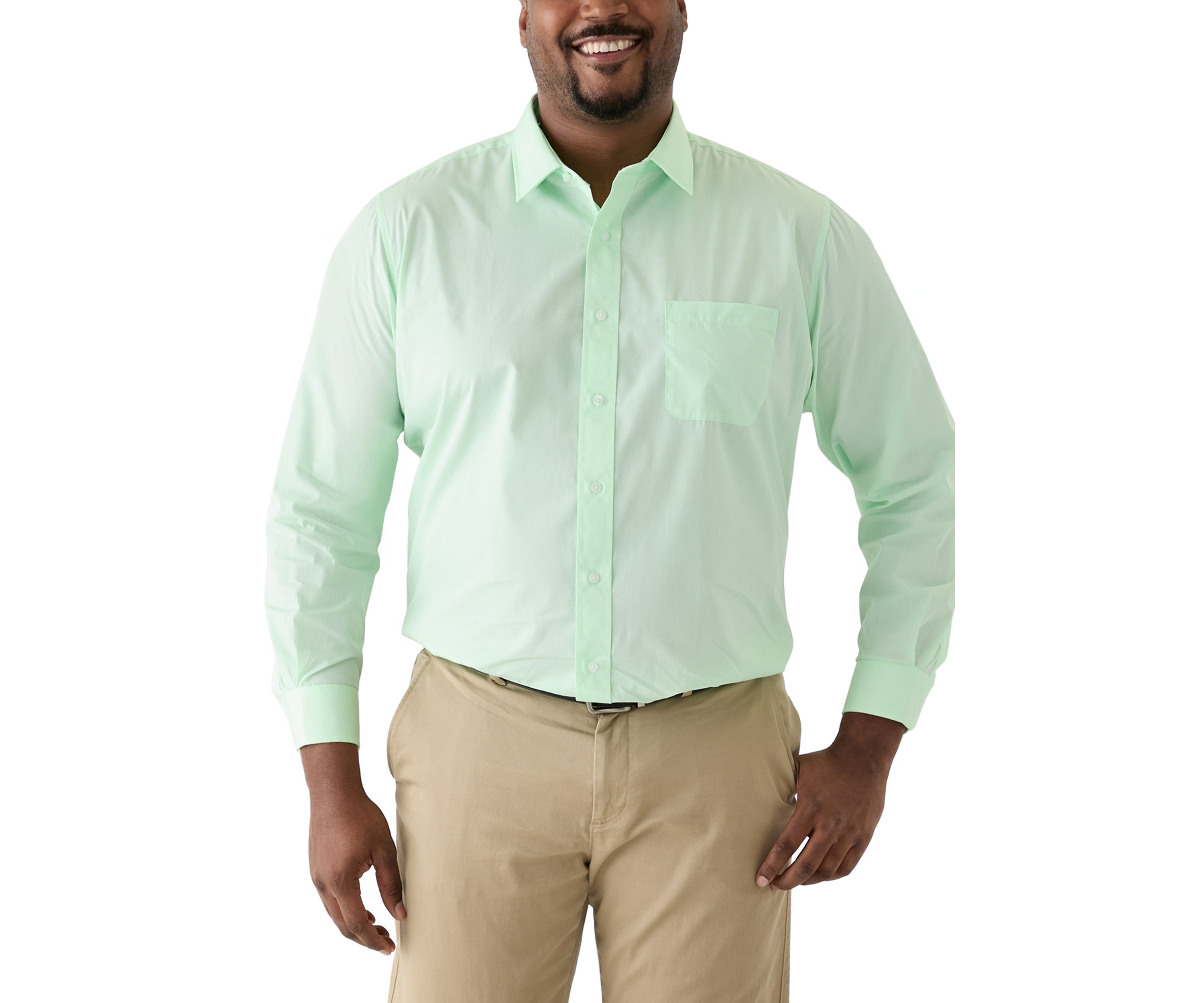 Big & Tall Solid Dress Shirt 