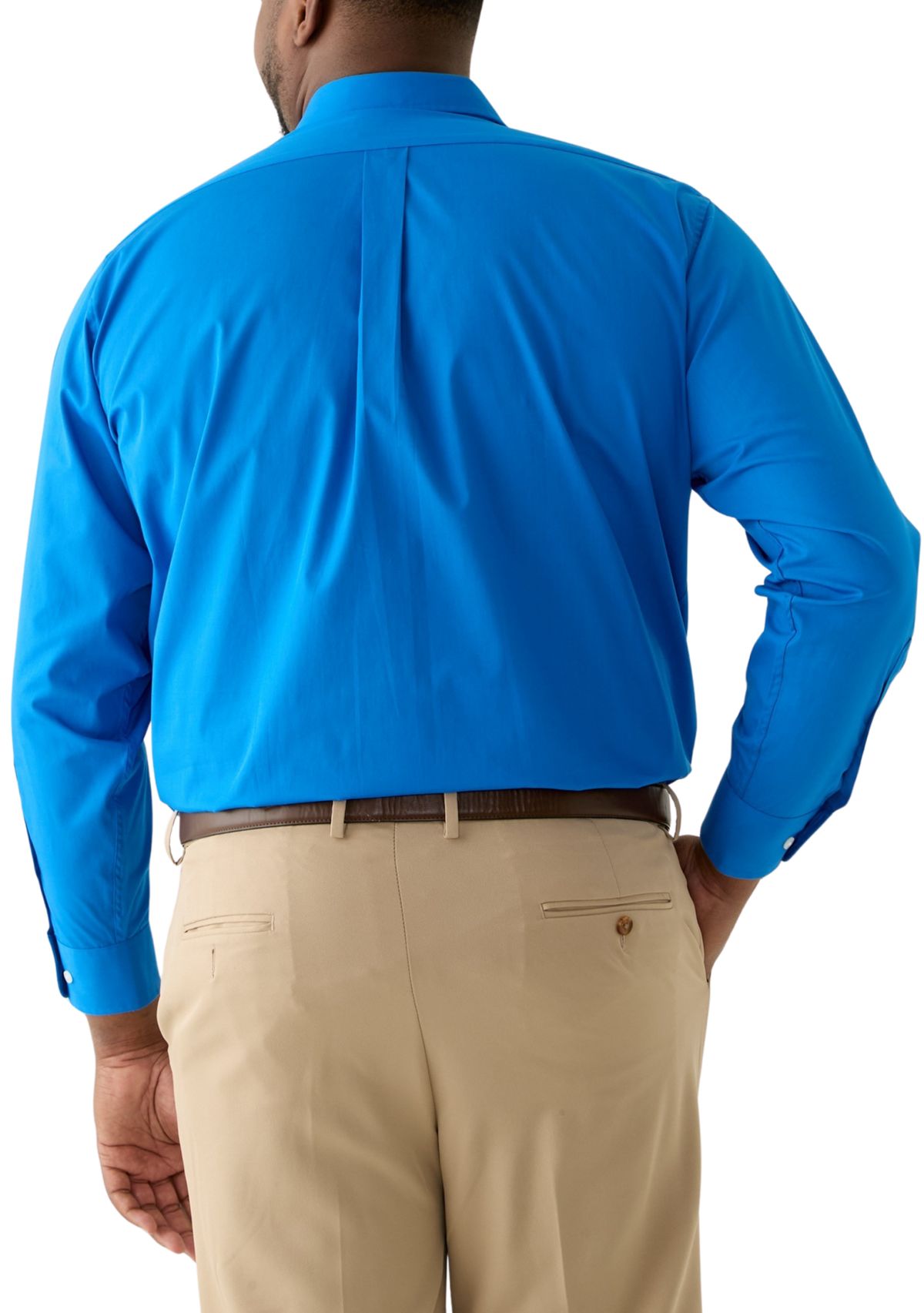 Mens Tall Solid Dress Shirt