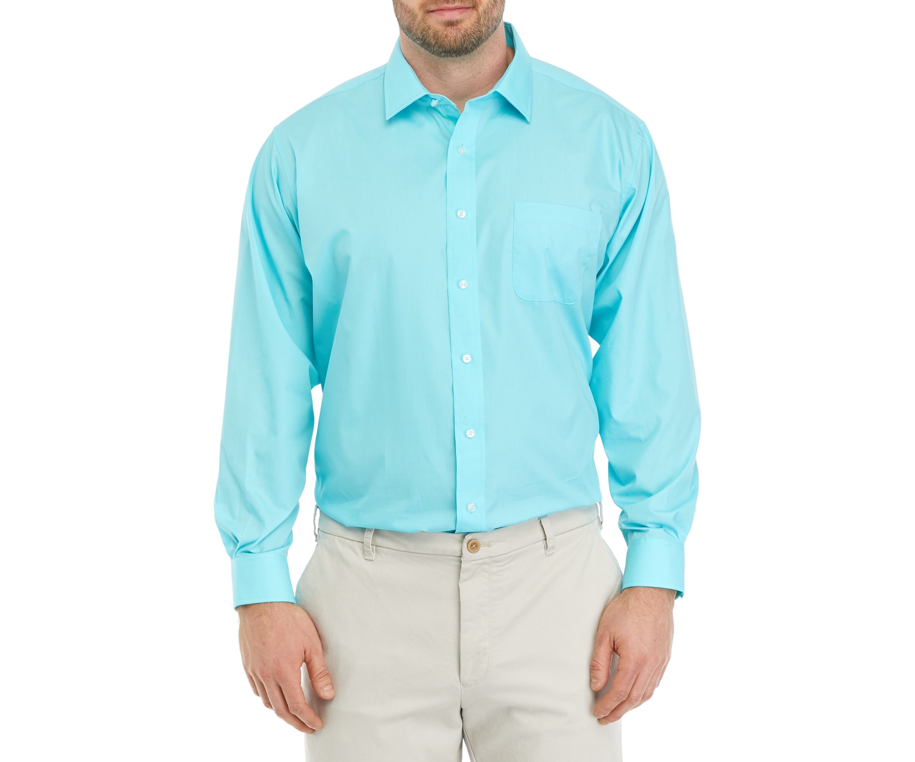 Mens Tall Solid Poplin Shirt