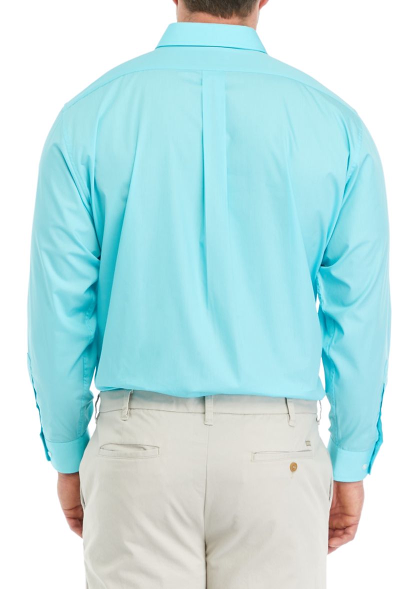Mens Tall Solid Poplin Shirt