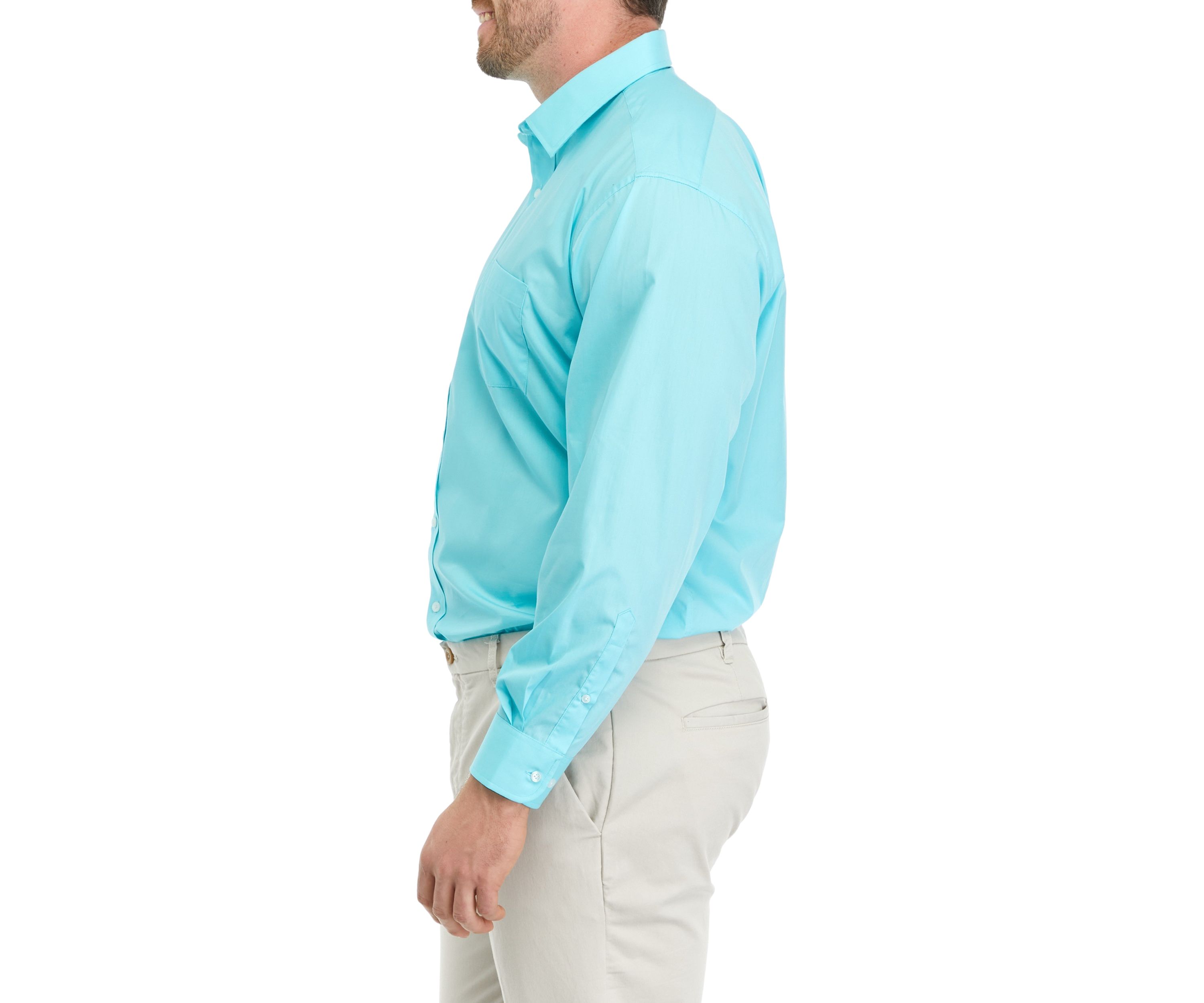 Mens Tall Solid Poplin Shirt