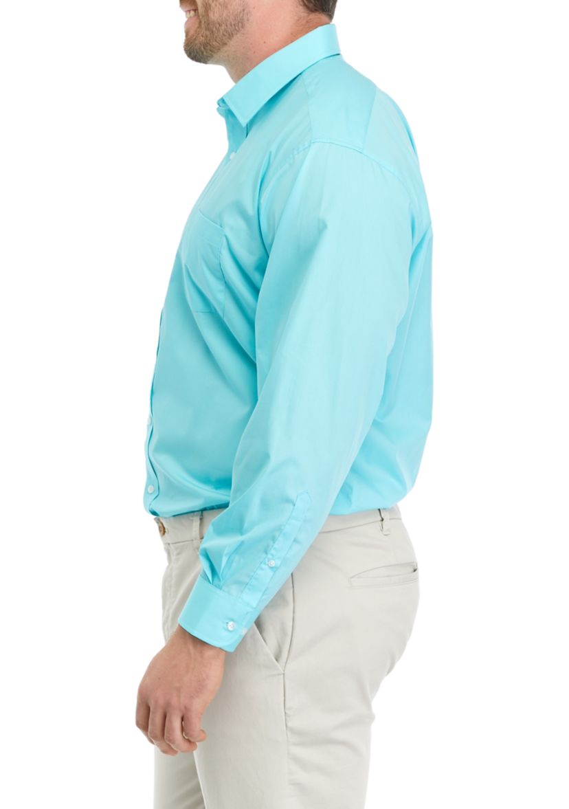 Mens Tall Solid Poplin Shirt