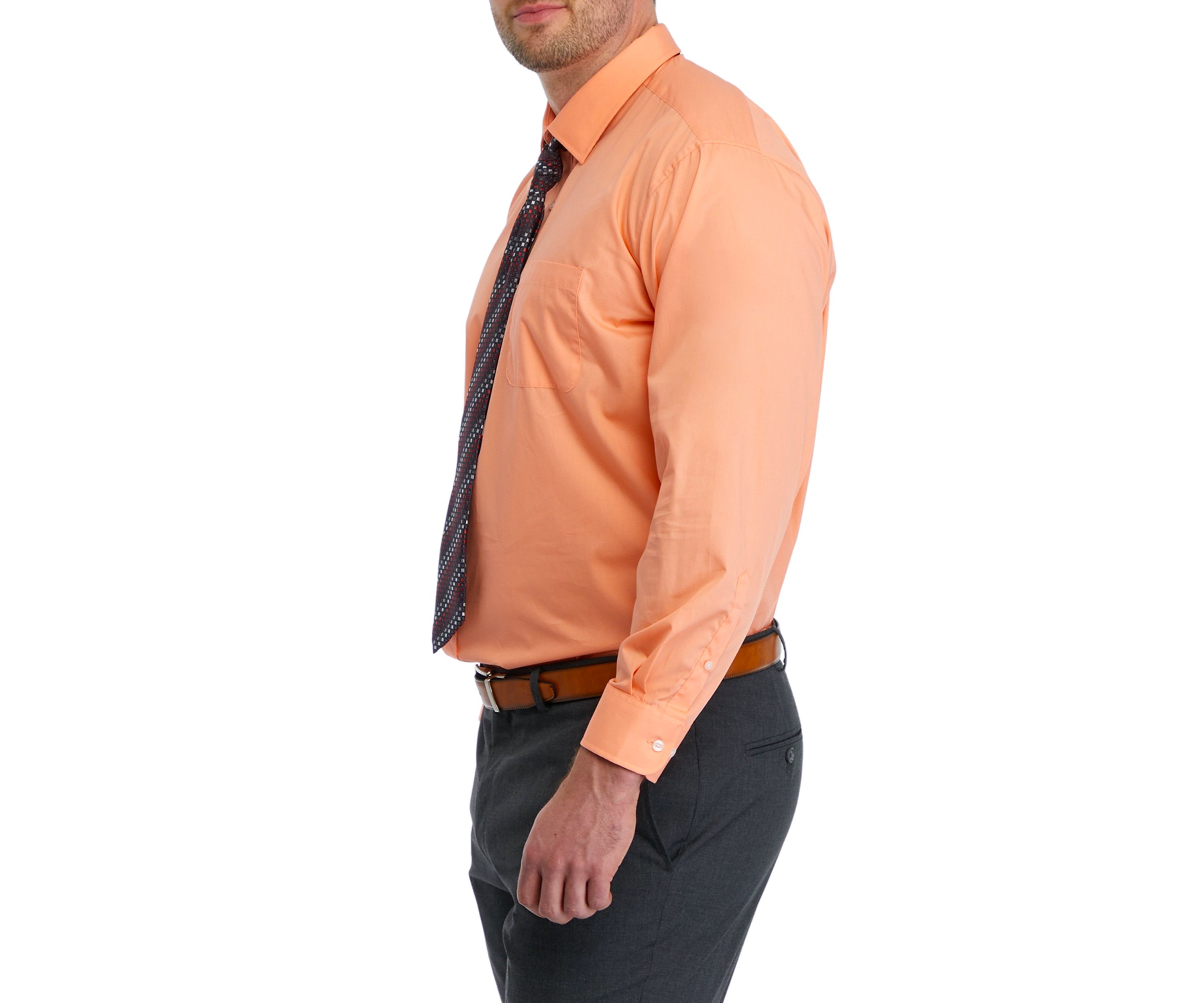 Mens Tall Solid Poplin Dress Shirt