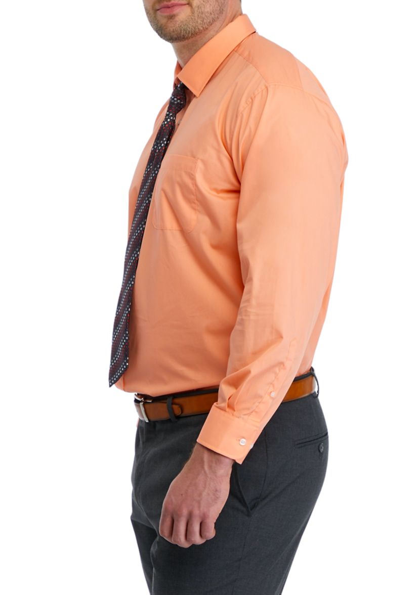 Mens Tall Solid Poplin Dress Shirt