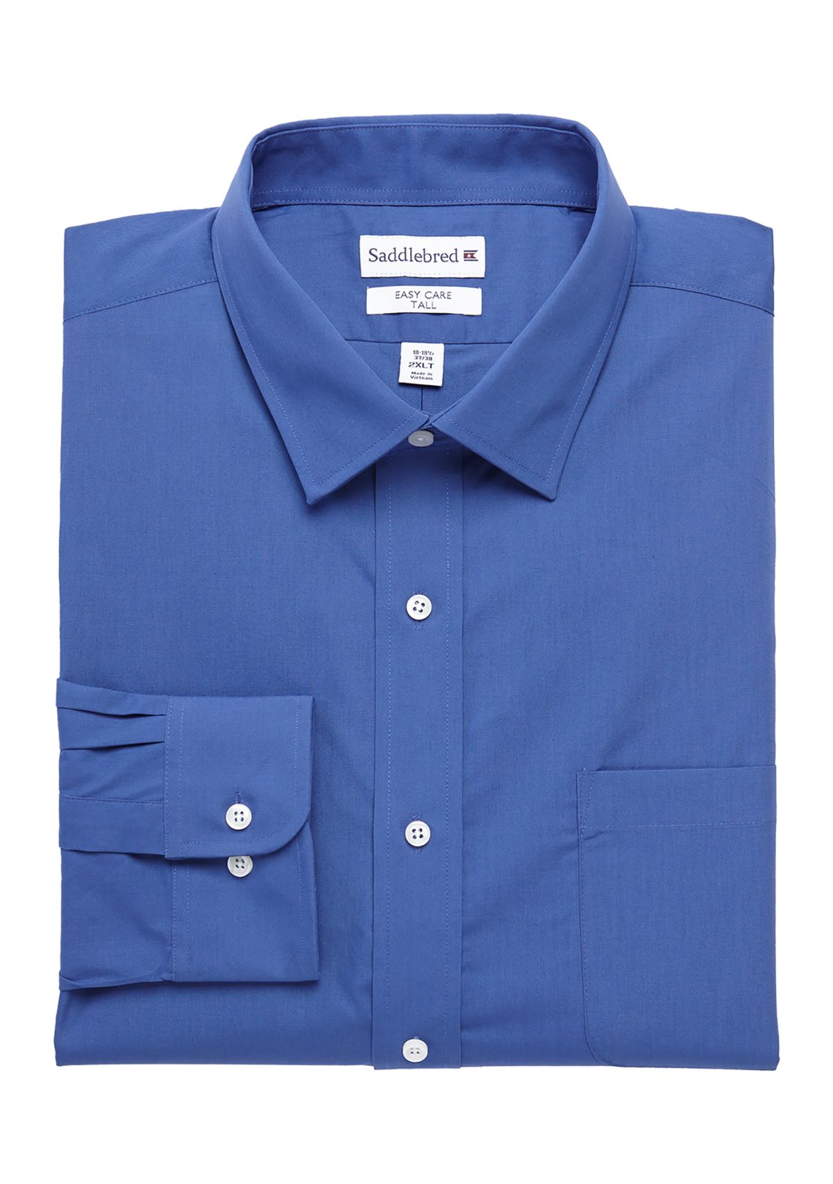 Big & Tall Solid Stretch Collar Shirt