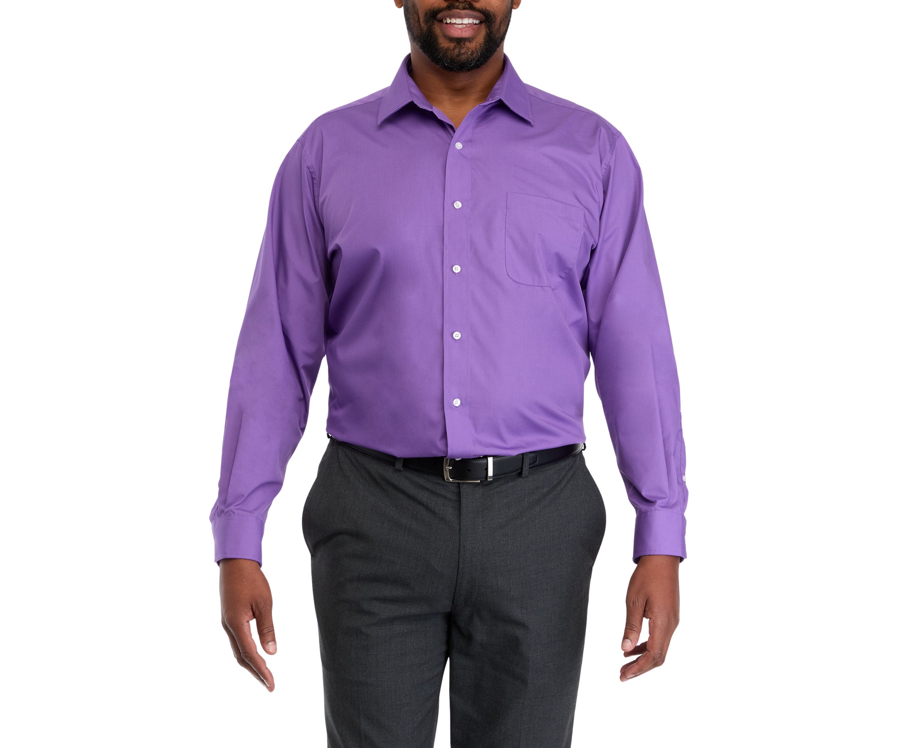 Big & Tall Fashion Solid Dress Shirt 