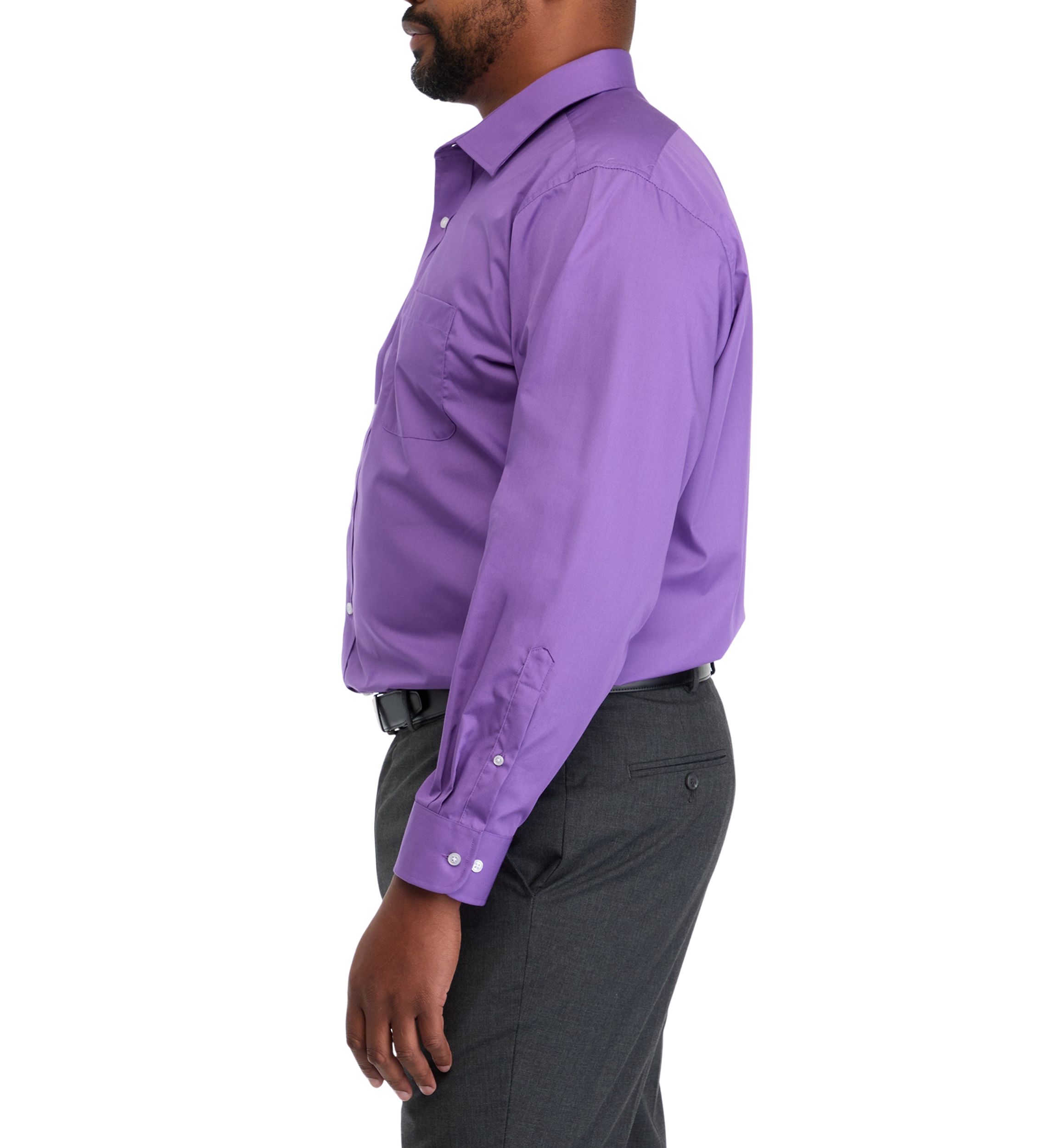 Big & Tall Fashion Solid Dress Shirt 