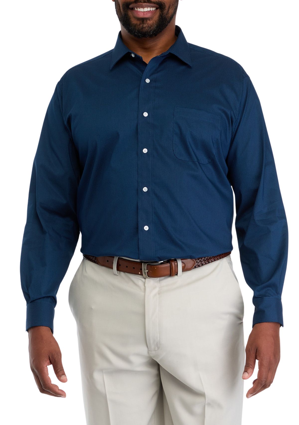 Big & Tall Fashion Printed Dress Shirt 