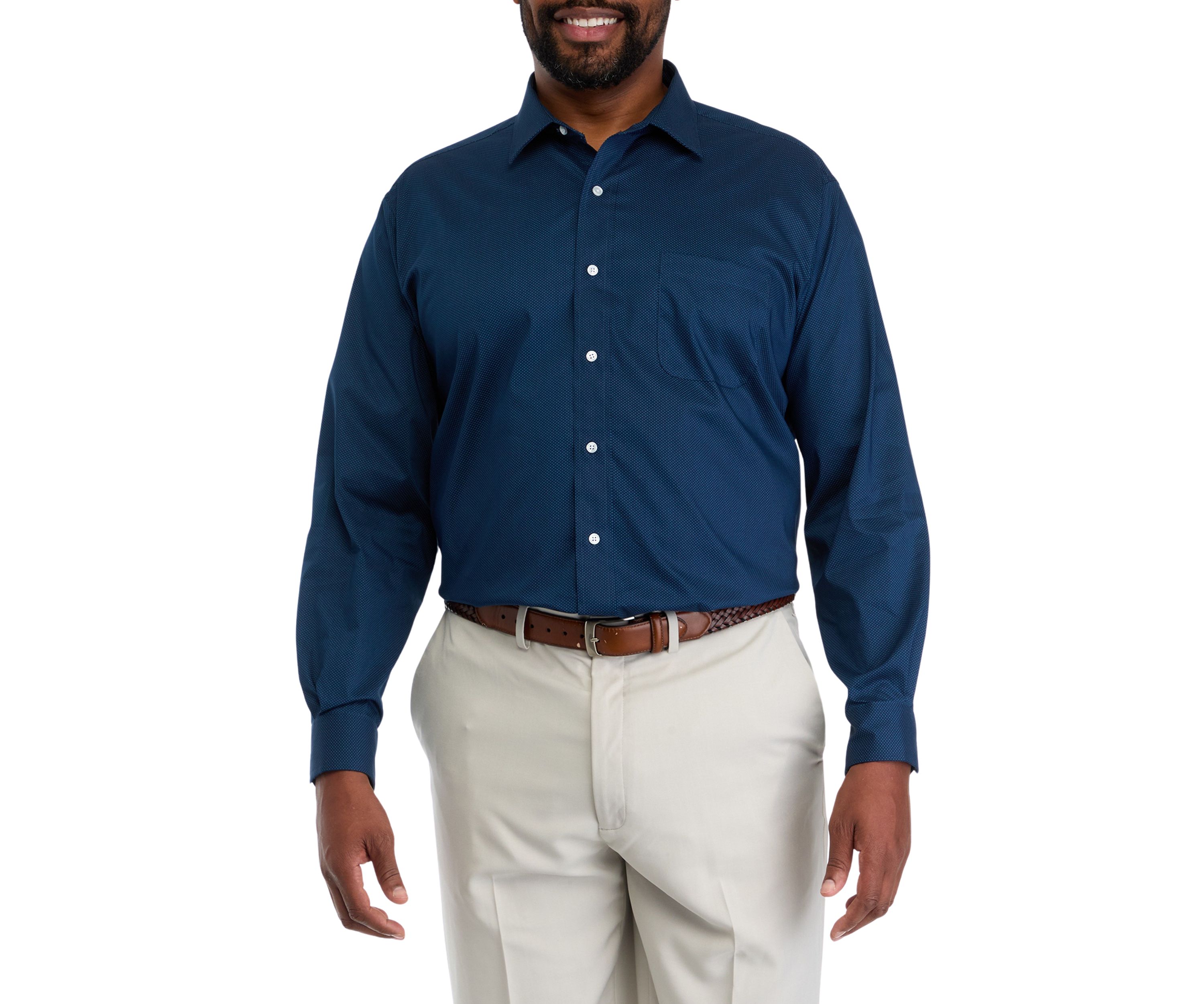 Big & Tall Fashion Printed Dress Shirt 