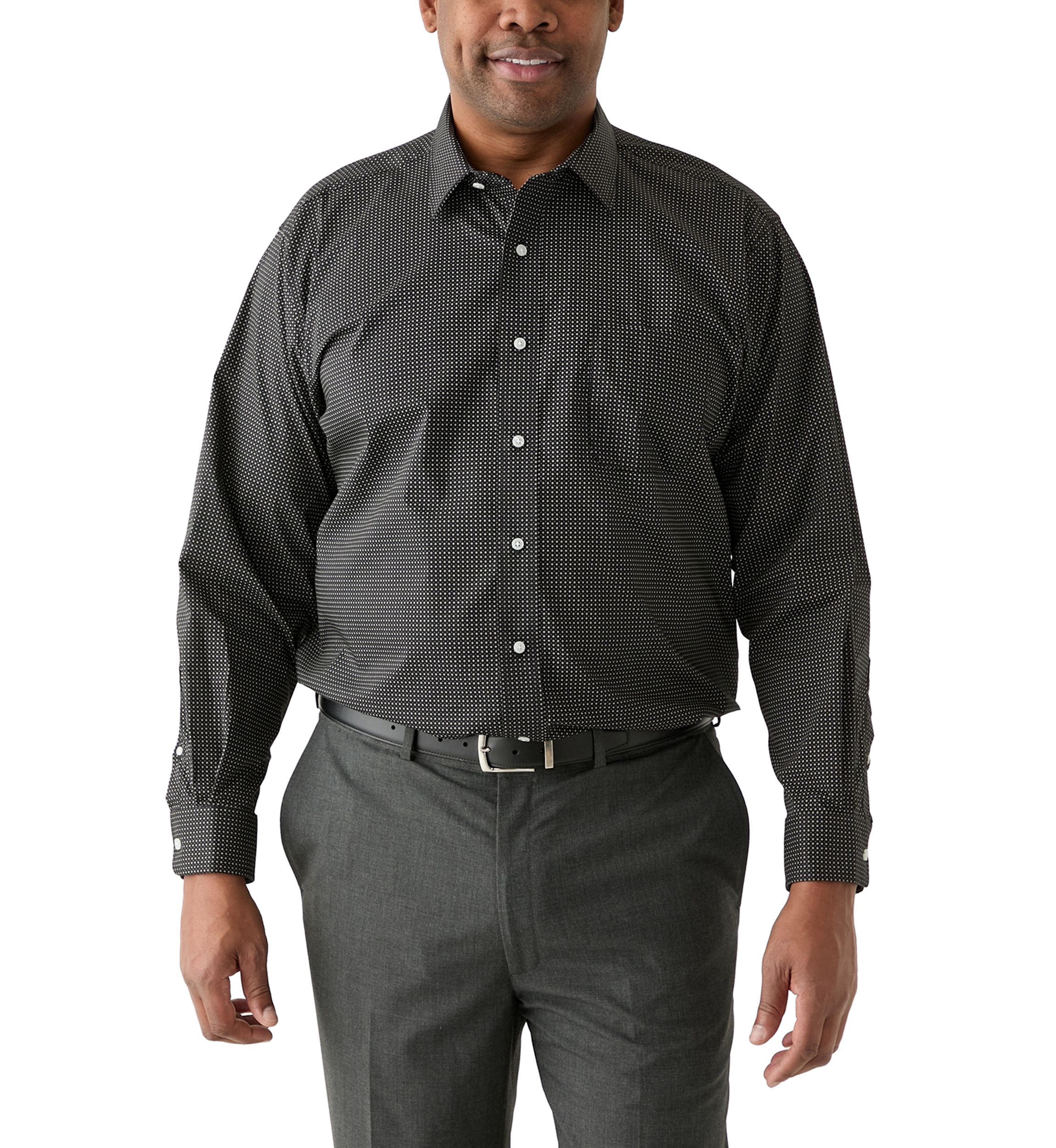 Big & Tall Fashion Print Dress Shirt 