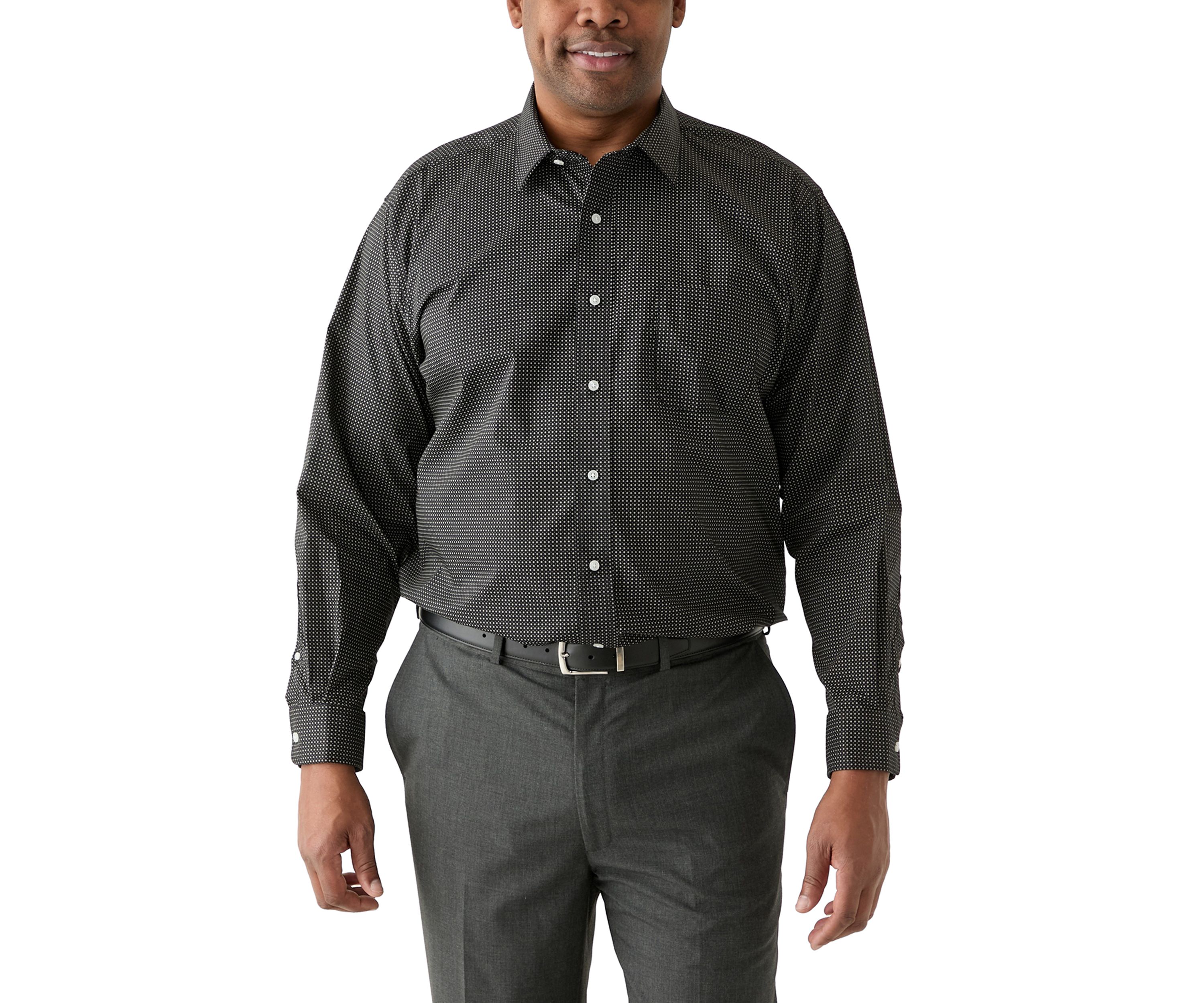 Big & Tall Fashion Print Dress Shirt 