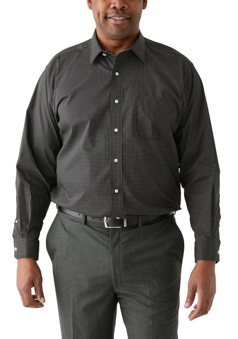 Big & Tall Fashion Print Dress Shirt 