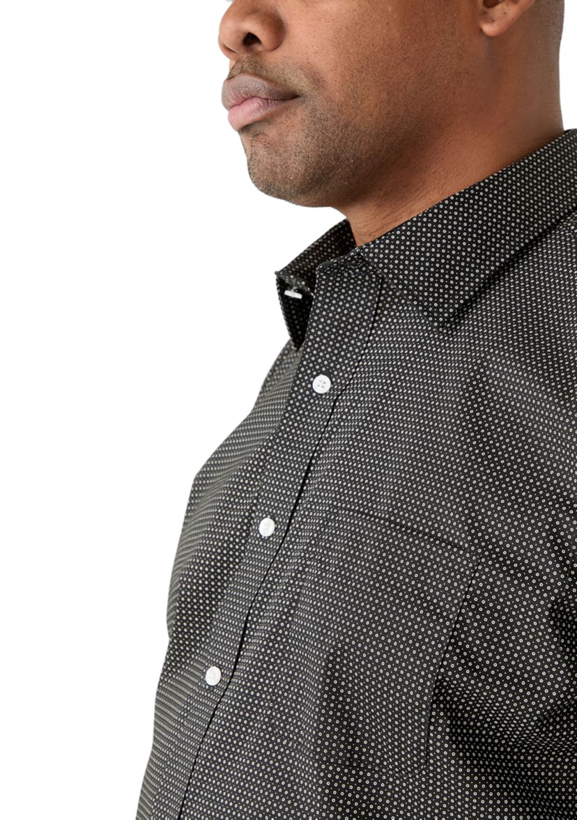 Big & Tall Fashion Print Dress Shirt 