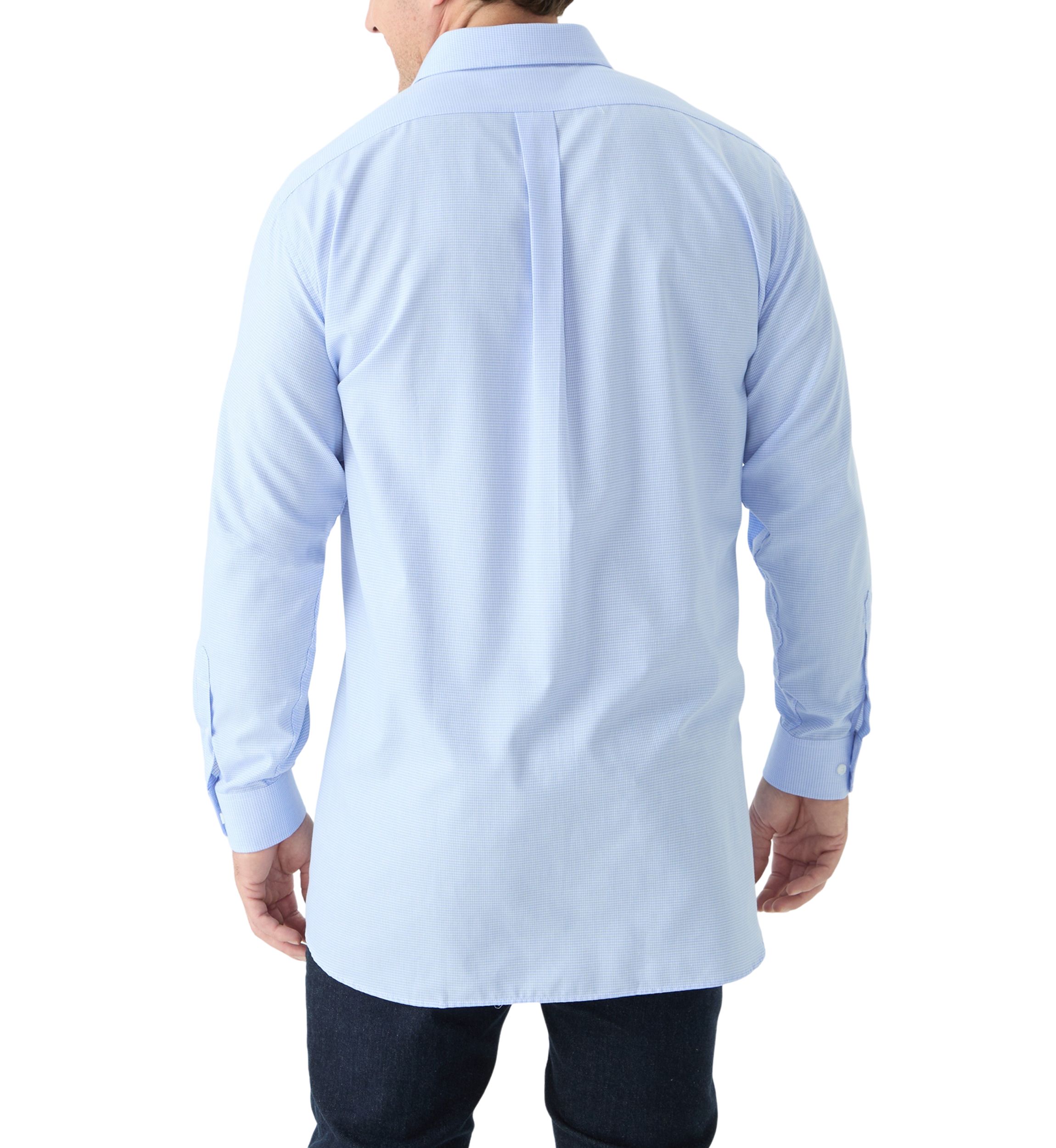 Mens Tall Fashion Yarn Dyed Dress Shirt