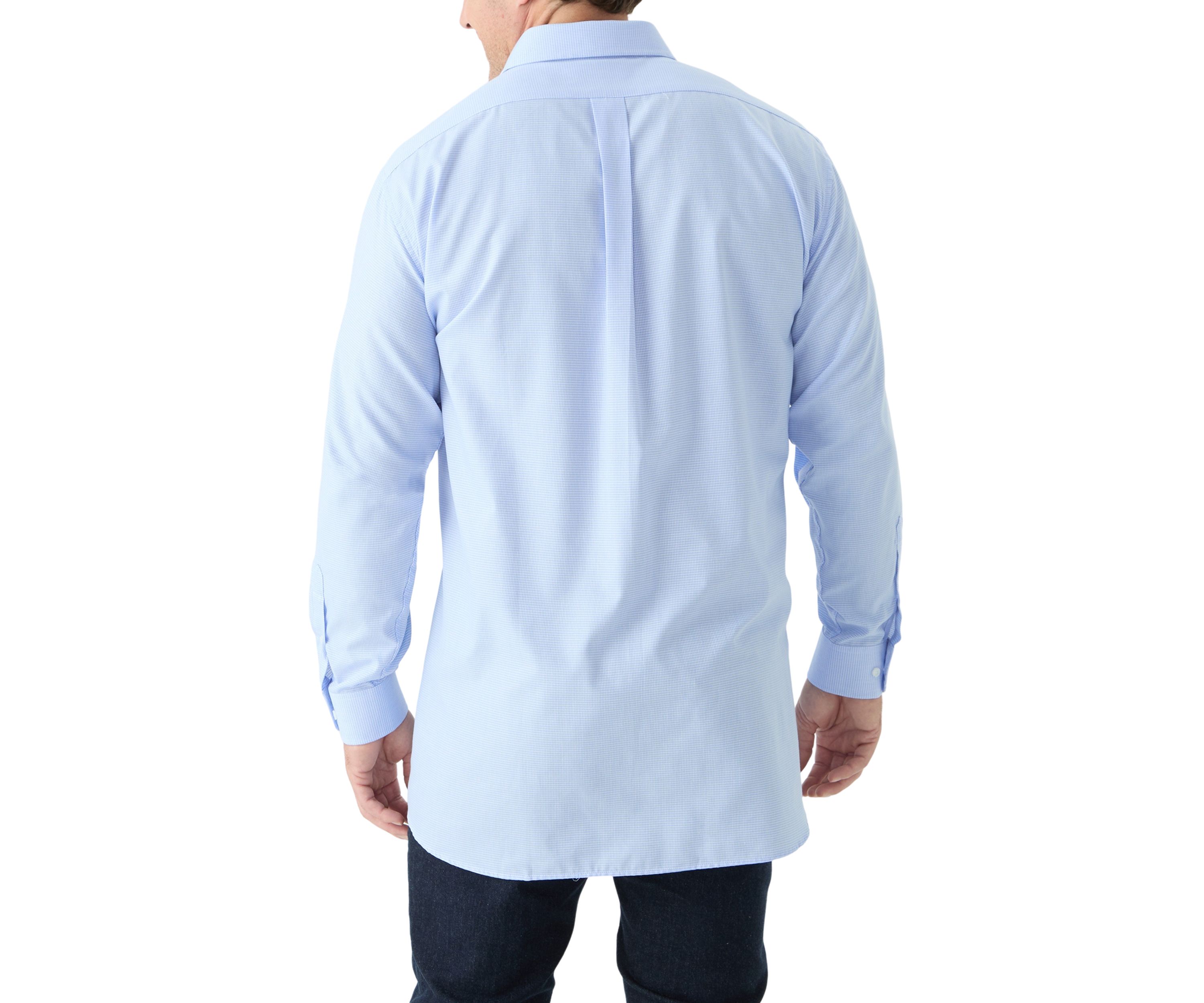 Mens Tall Fashion Yarn Dyed Dress Shirt