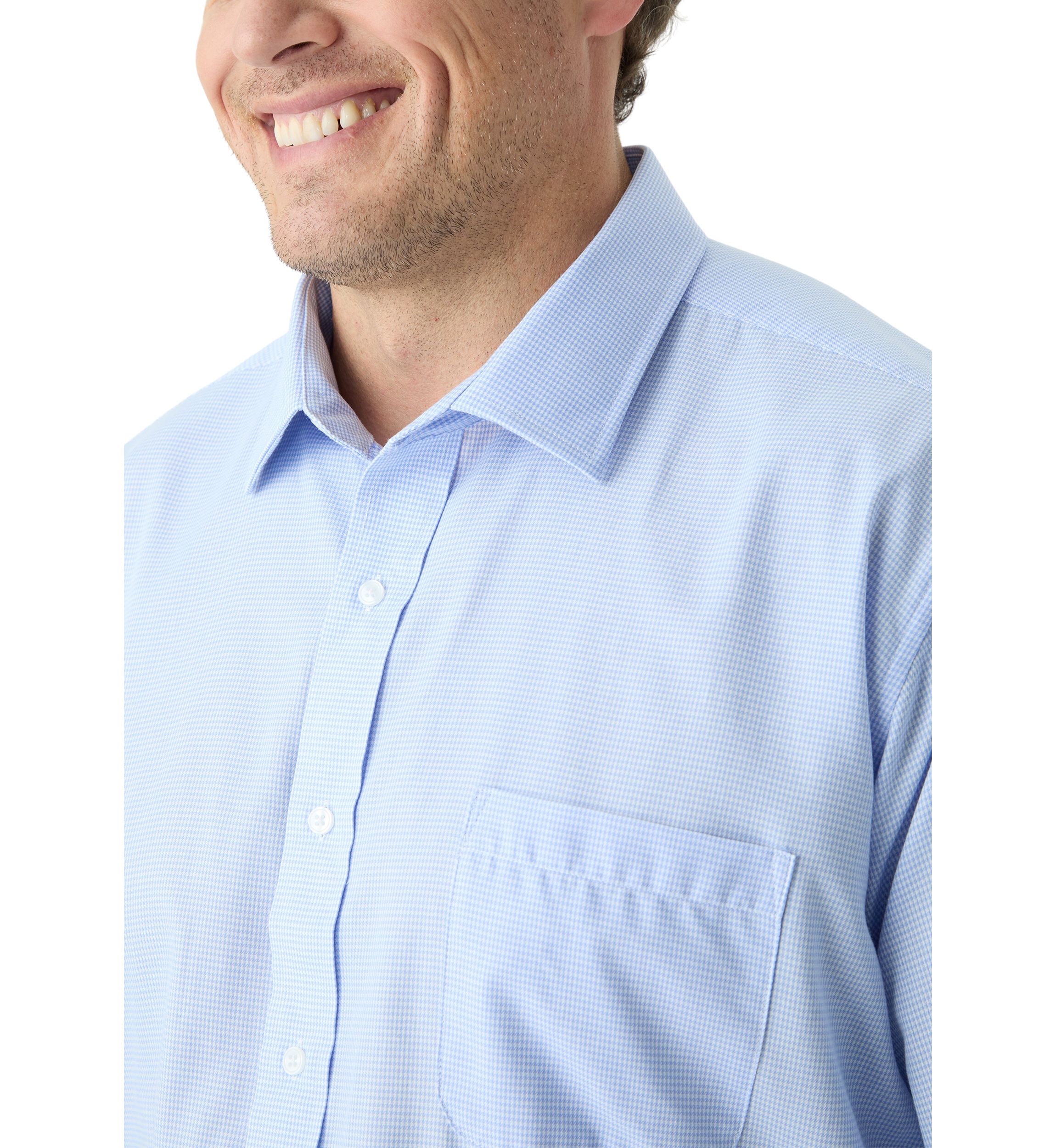 Mens Tall Fashion Yarn Dyed Dress Shirt