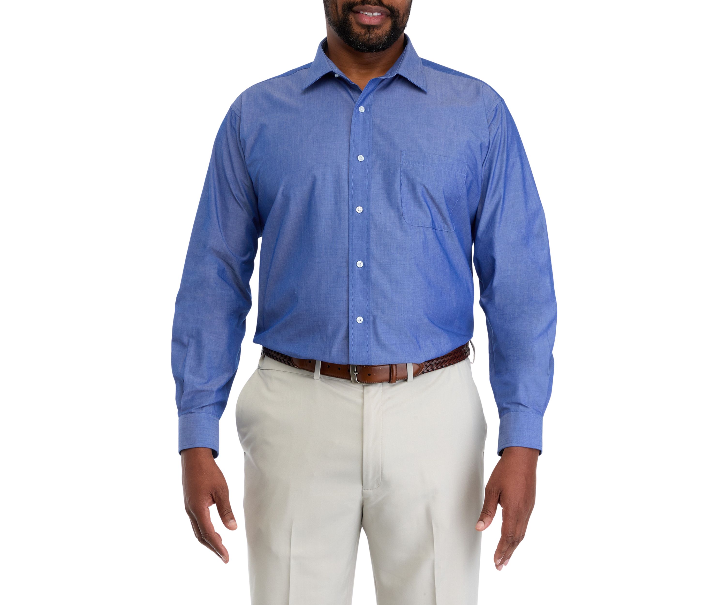 Big & Tall Fashion Solid Dress Shirt