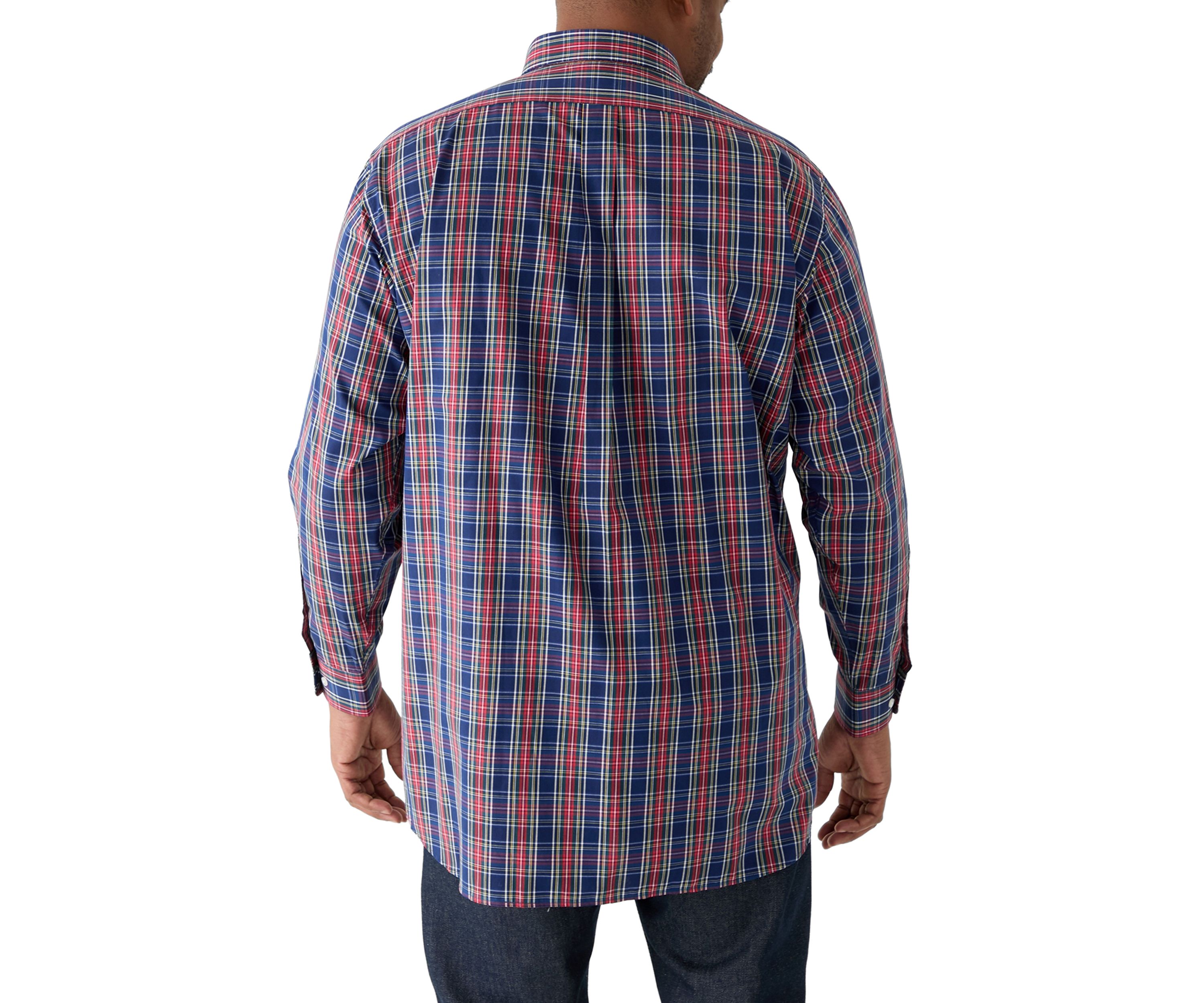 Big & Tall Tartan Yarn Dyed Shirt