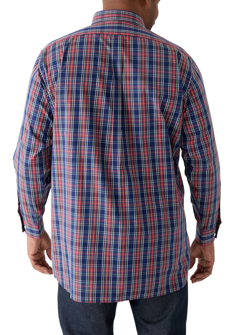 Big & Tall Tartan Yarn Dyed Shirt