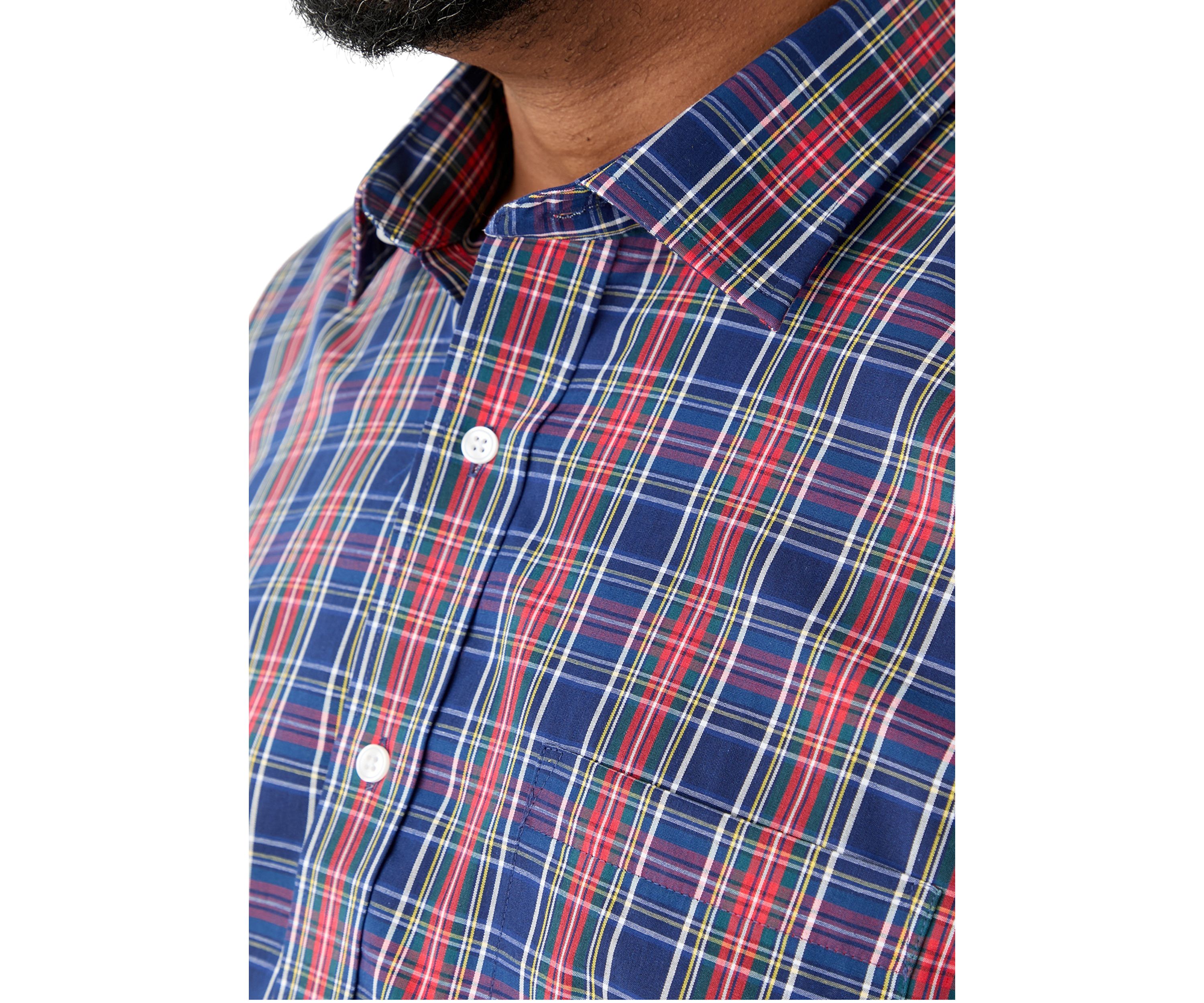 Big & Tall Tartan Yarn Dyed Shirt