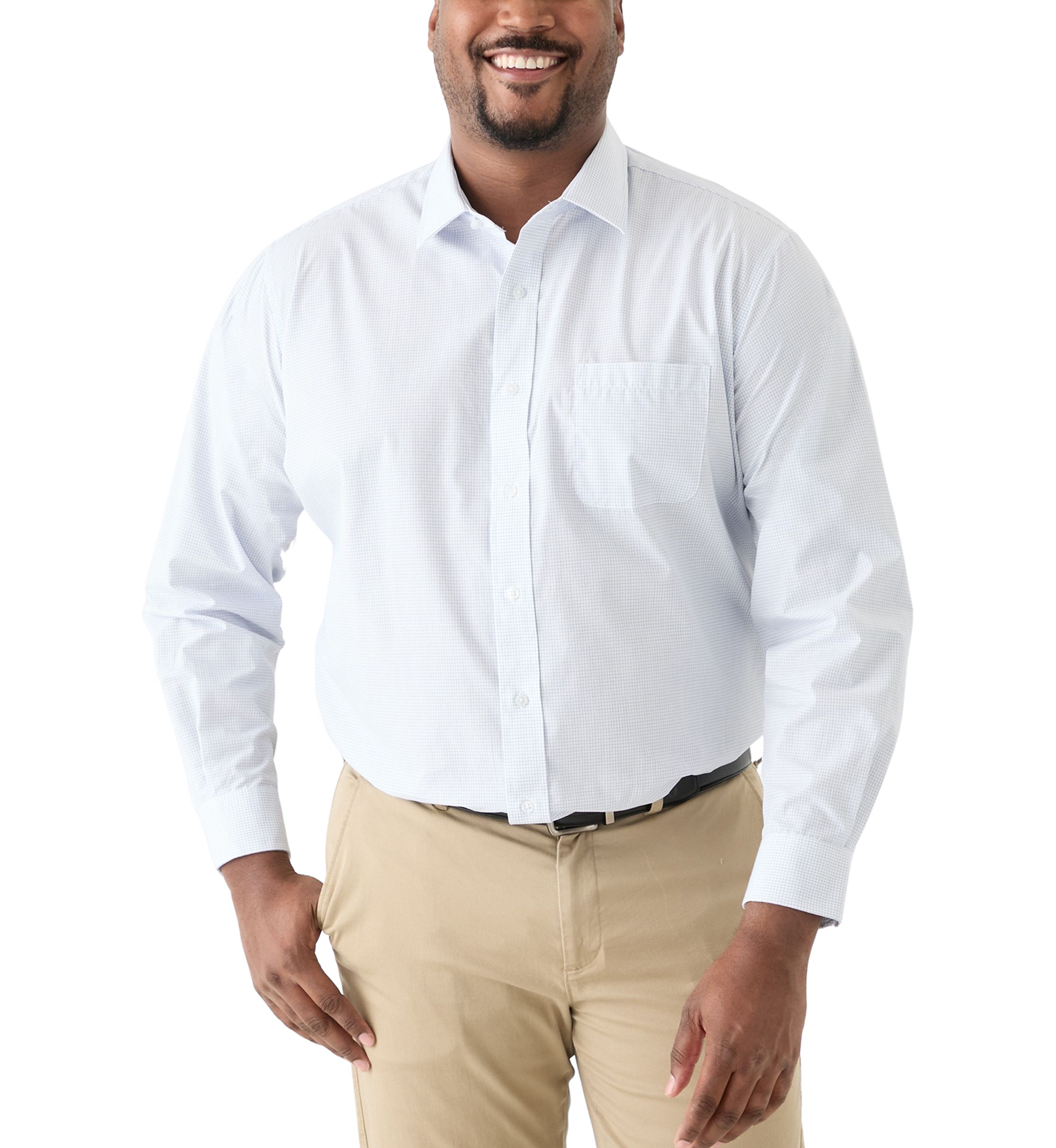 Big & Tall Yarn Dyed Dress Shirt