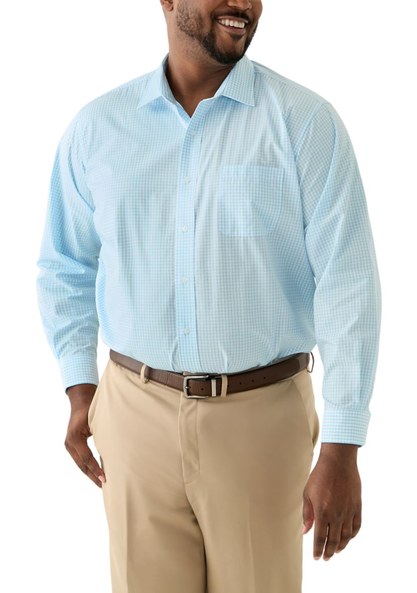 Mens Tall Fashion Yarn Dye Dress Shirt