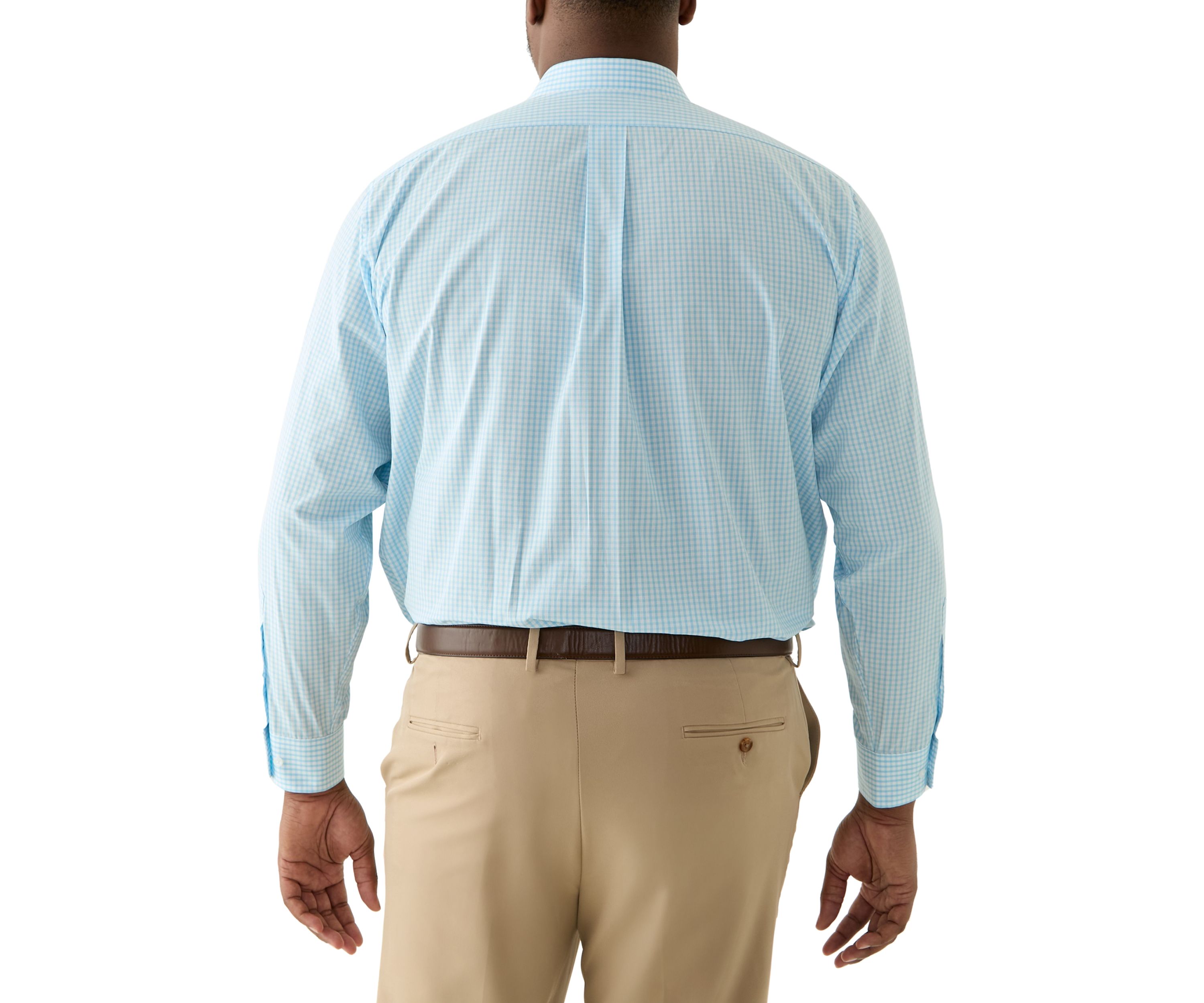 Mens Tall Fashion Yarn Dye Dress Shirt