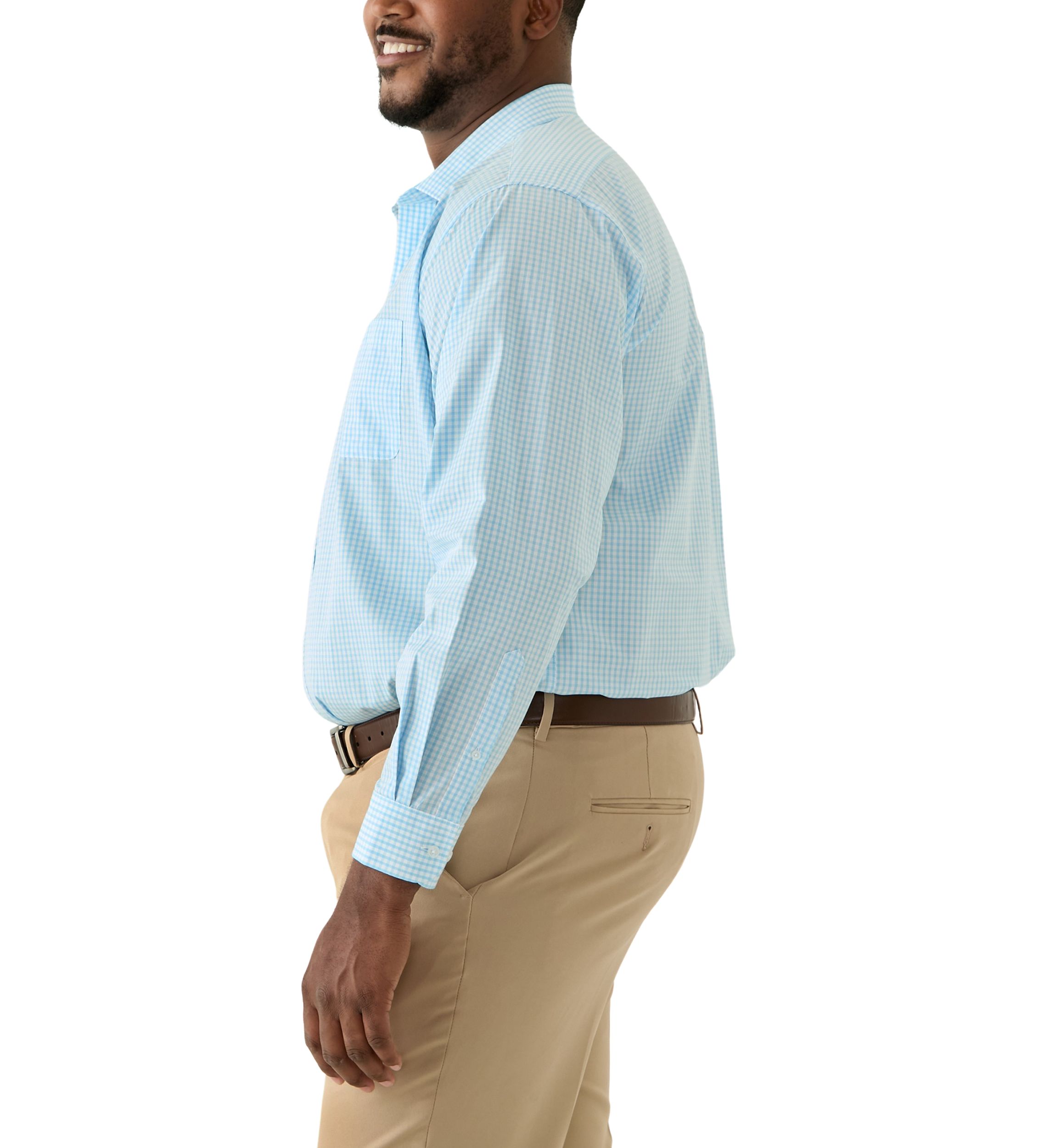 Mens Tall Fashion Yarn Dye Dress Shirt