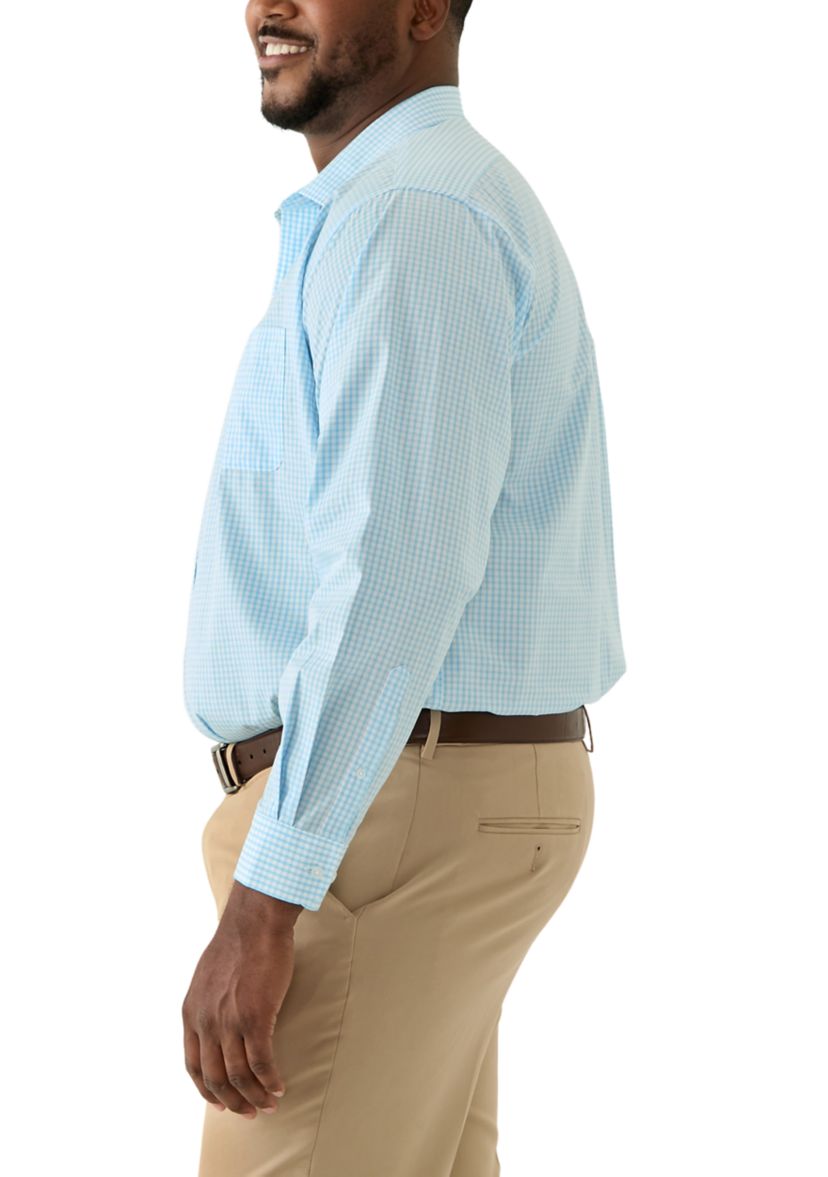 Mens Tall Fashion Yarn Dye Dress Shirt