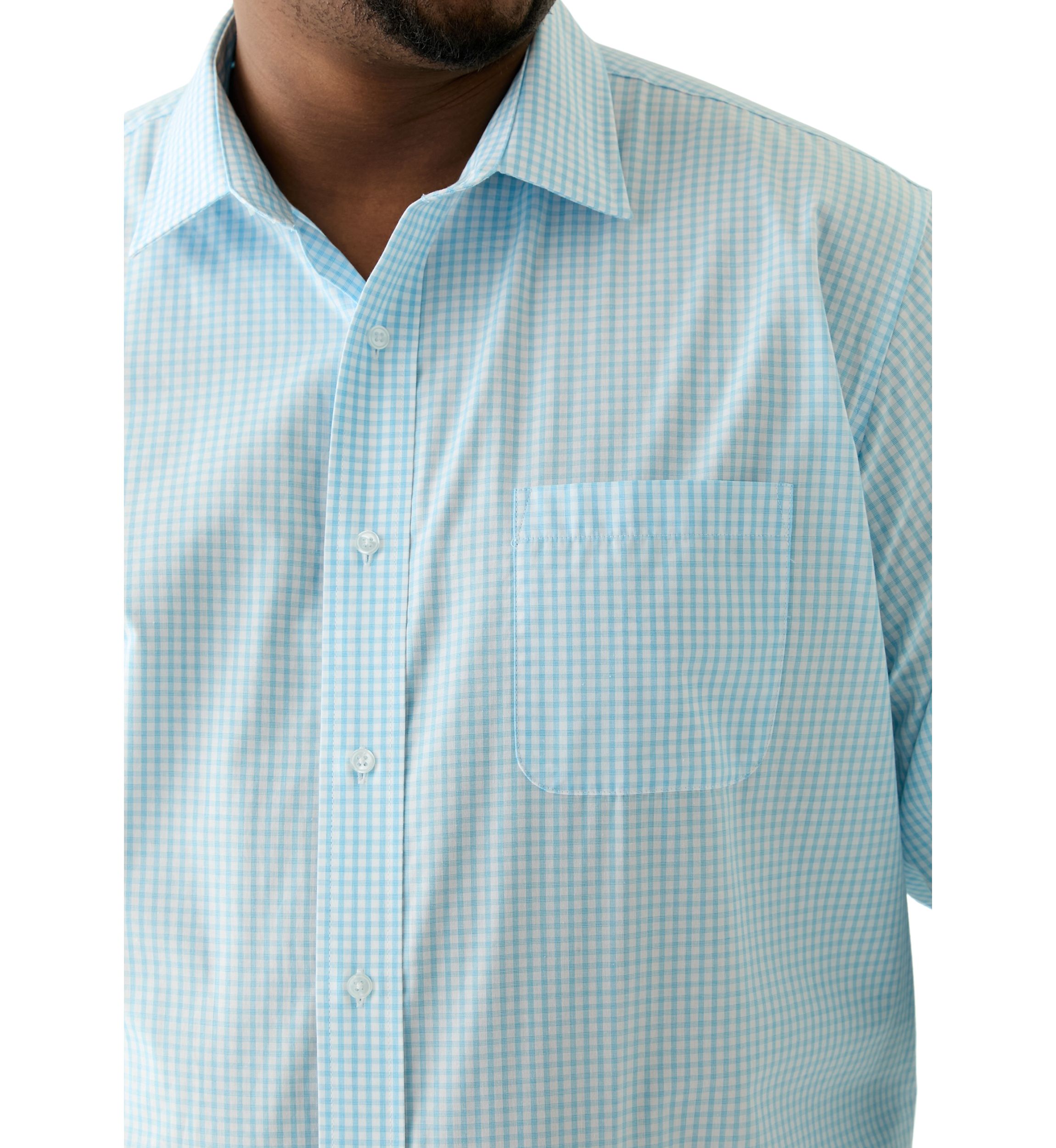 Mens Tall Fashion Yarn Dye Dress Shirt