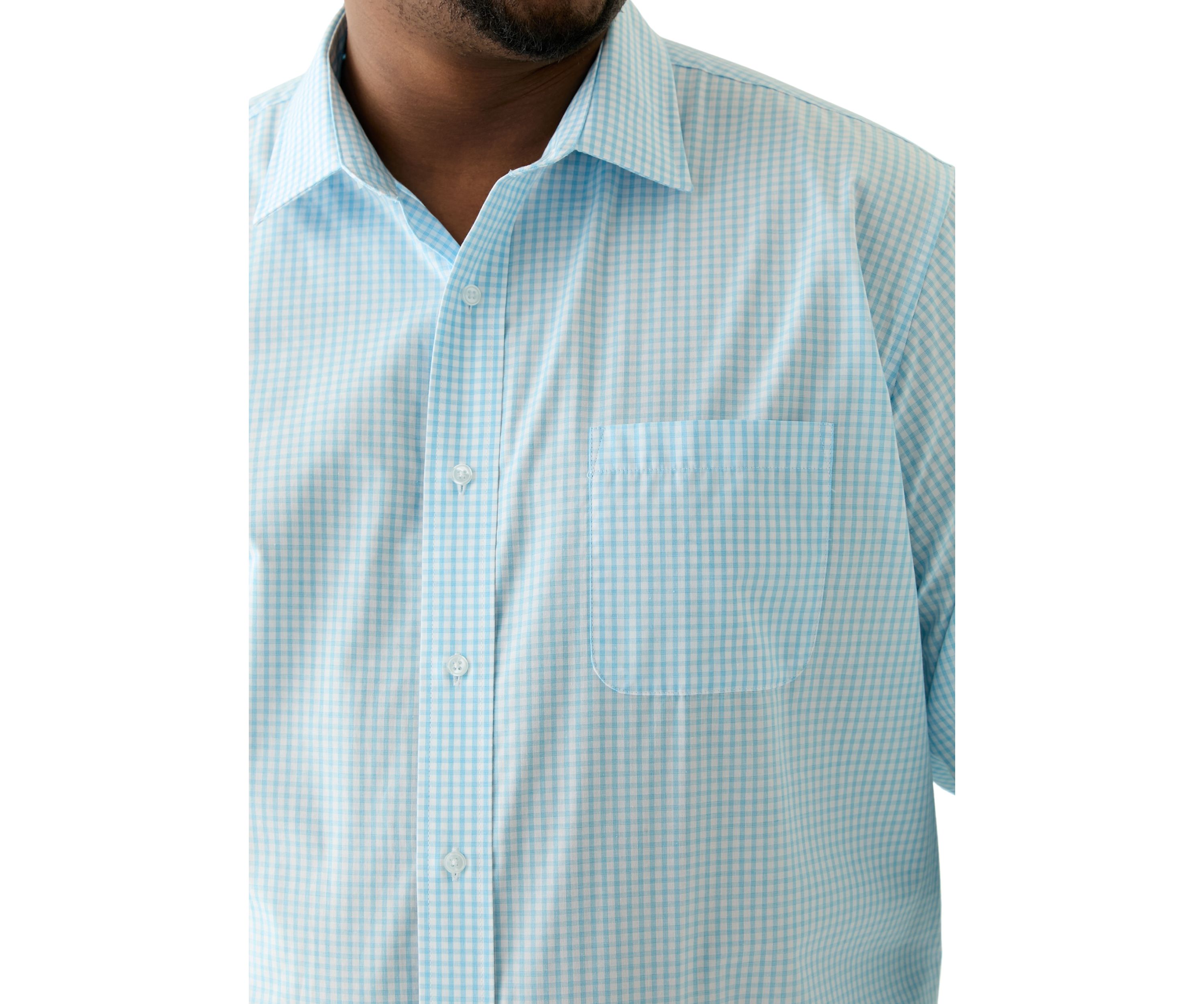 Mens Tall Fashion Yarn Dye Dress Shirt