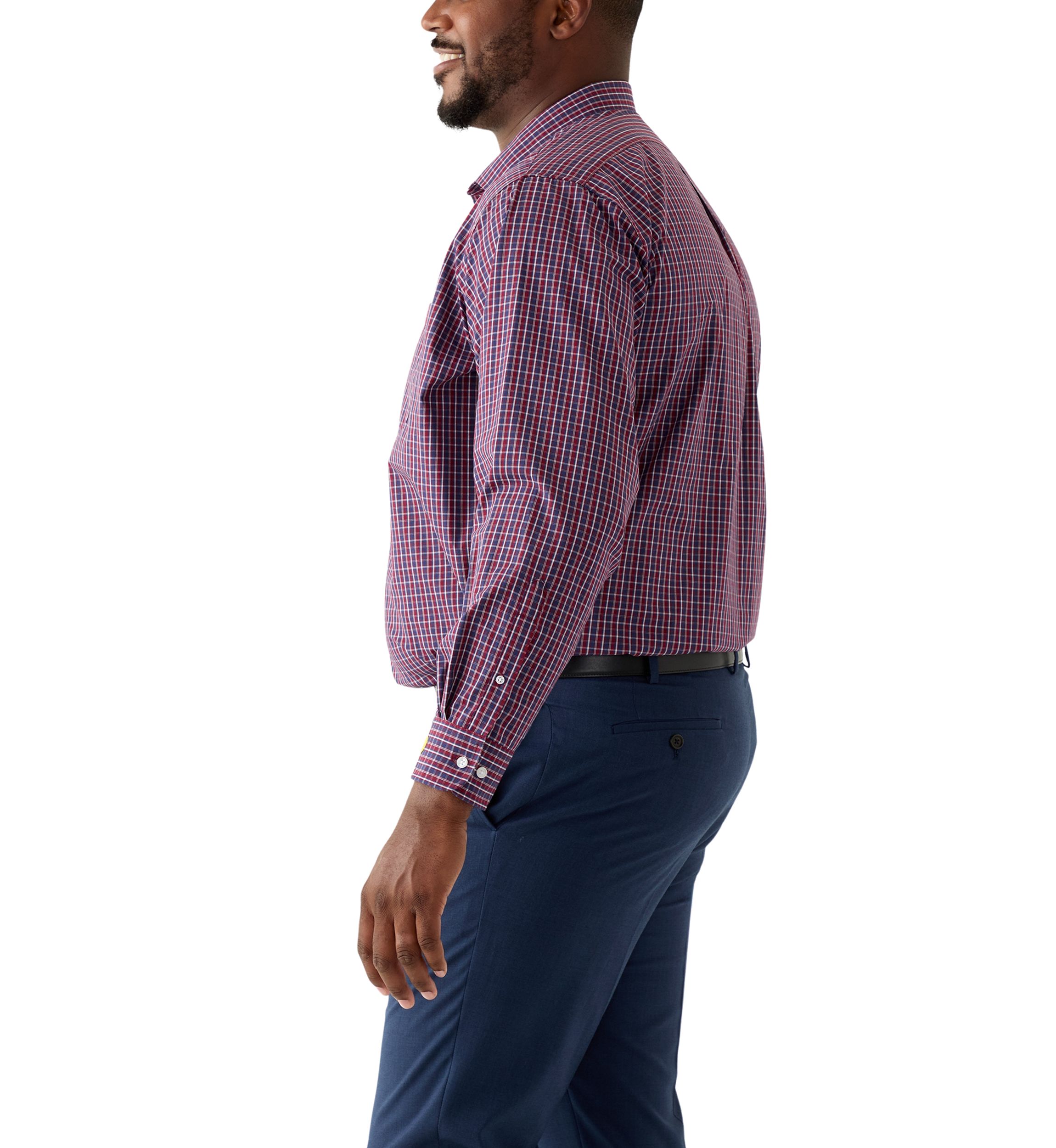 Big & Tall Fashion Yarn Dye Dress Shirt