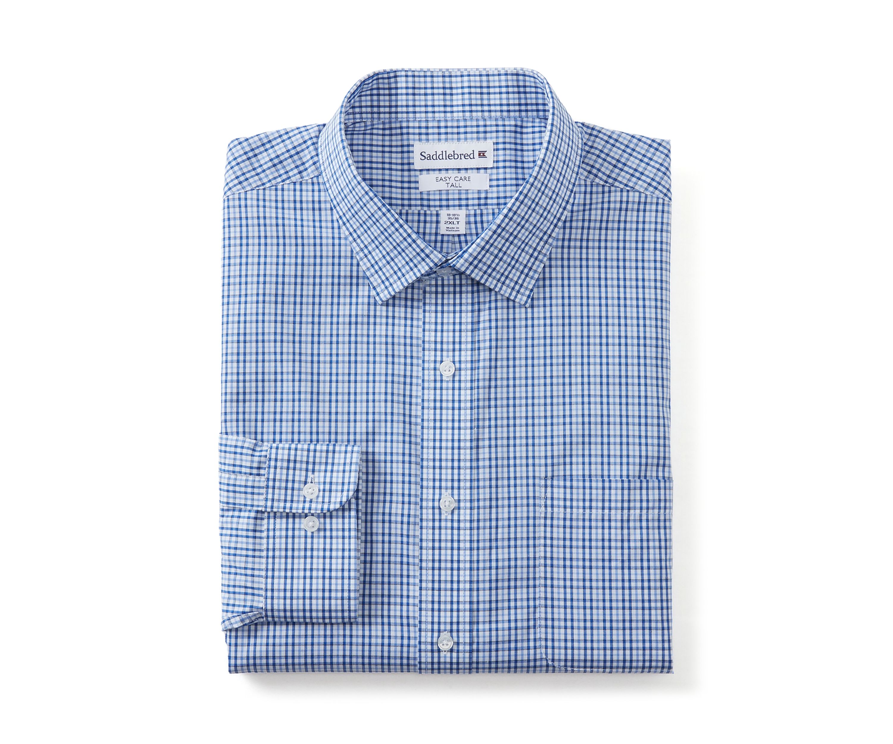  Mens Tall Fashion Yarn Dye Dress Shirt 
