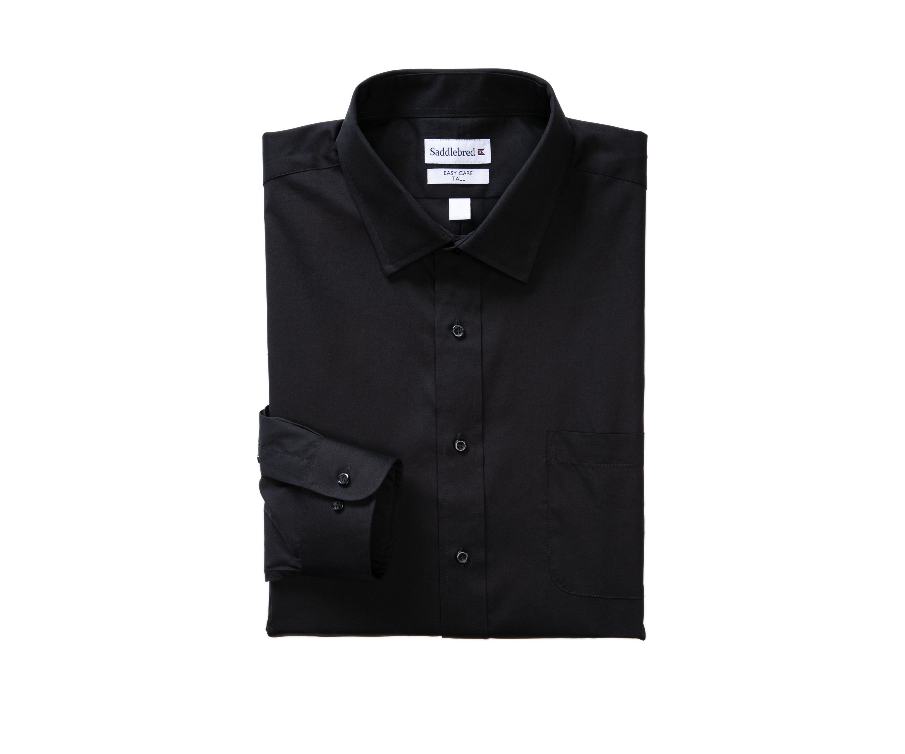 Big & Tall Long Sleeve Easy Care Stretch Collar Dress Shirt