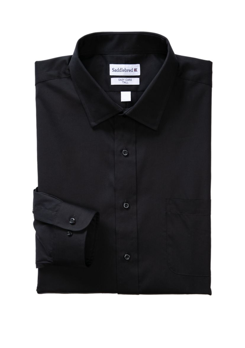 Big & Tall Long Sleeve Easy Care Stretch Collar Dress Shirt