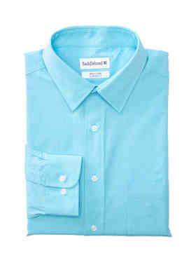 Details about   Saddlebred Long Sleeve Oxford Stripe Dress Shirt Sz 16 16 1/2 17 17 1/2  NWT 