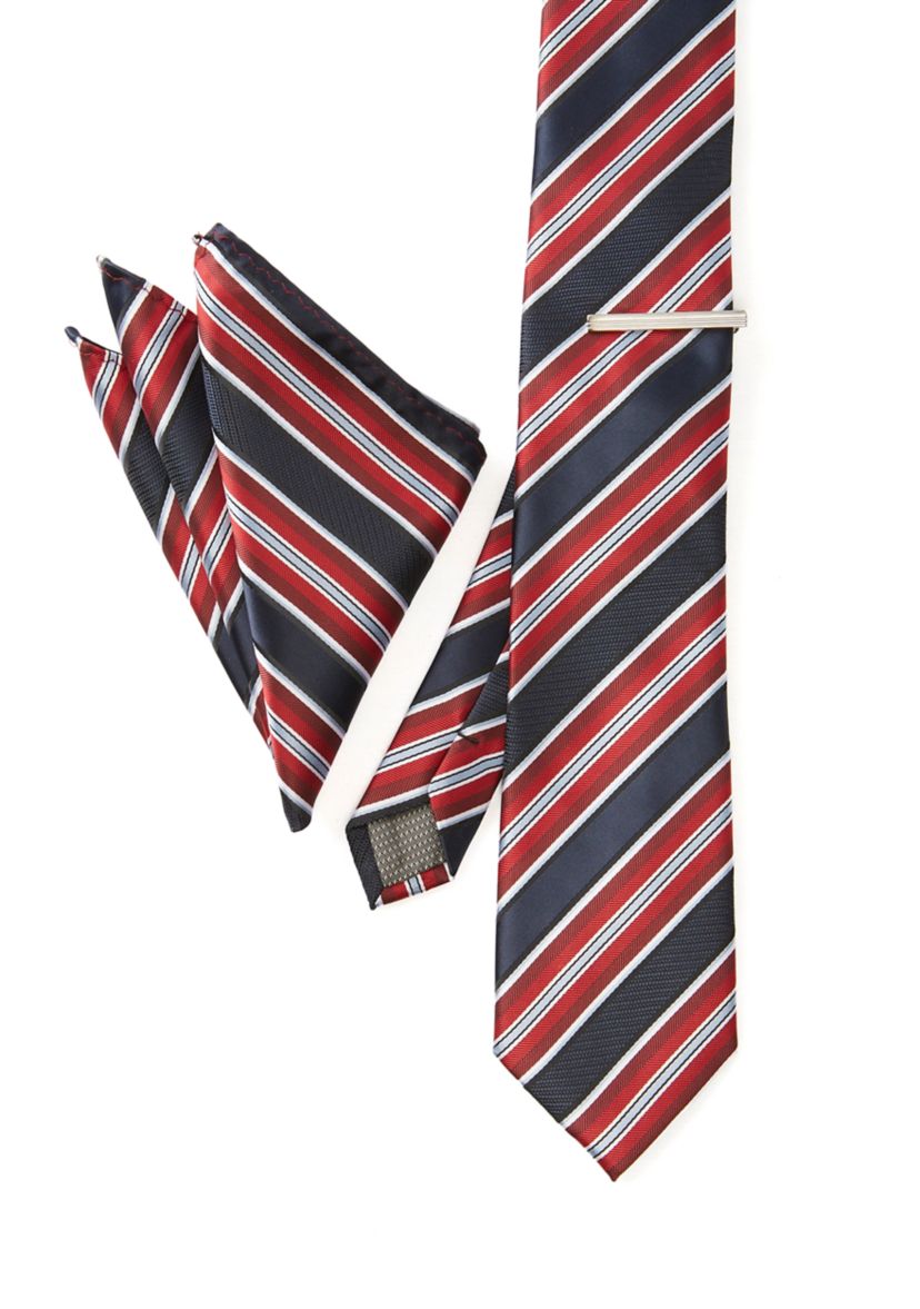 Big & Tall Stripe Necktie Set