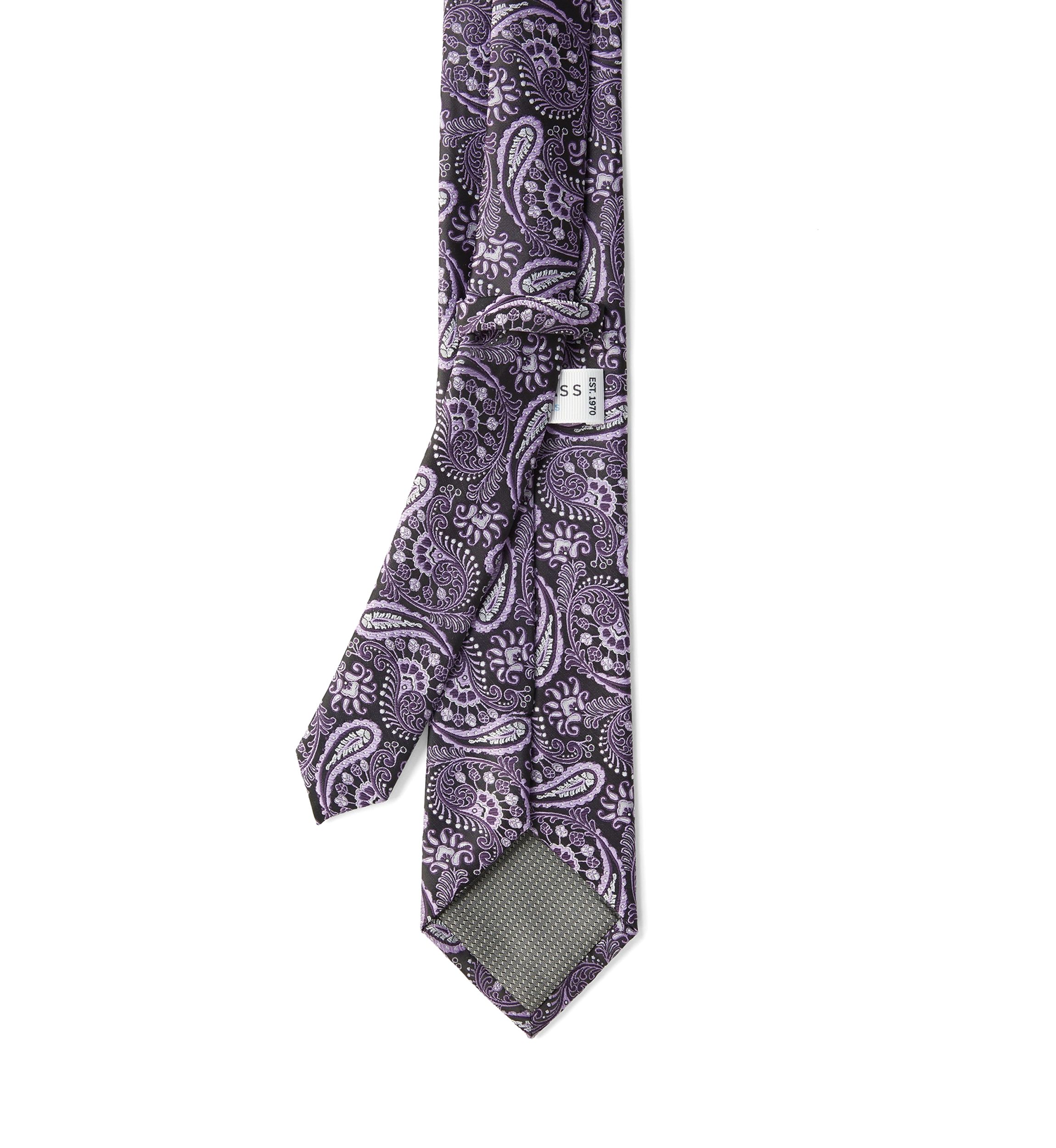 Big & Tall Paisley Pocket Square, Tie and Tie Bar Set