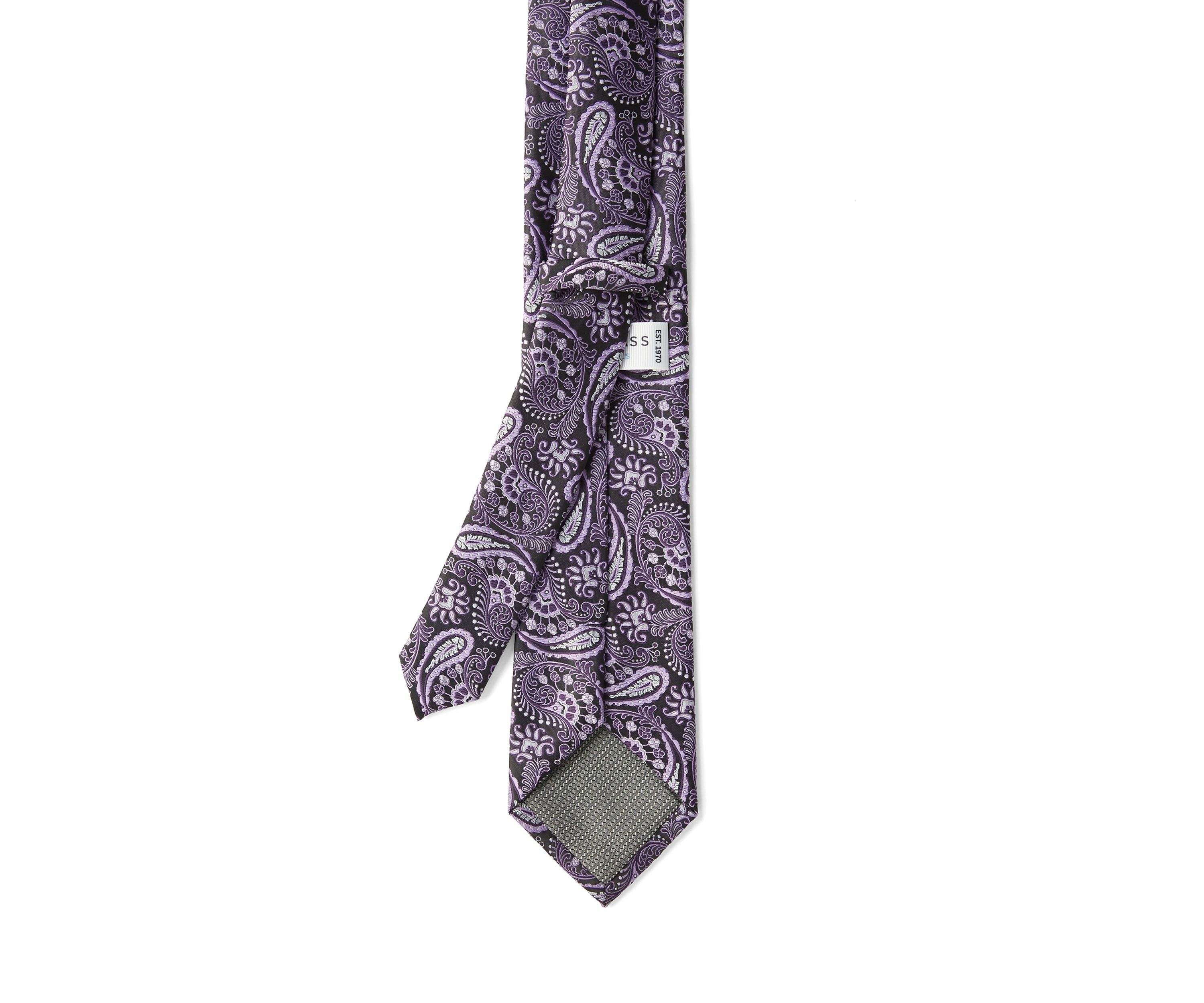 Big & Tall Paisley Pocket Square, Tie and Tie Bar Set