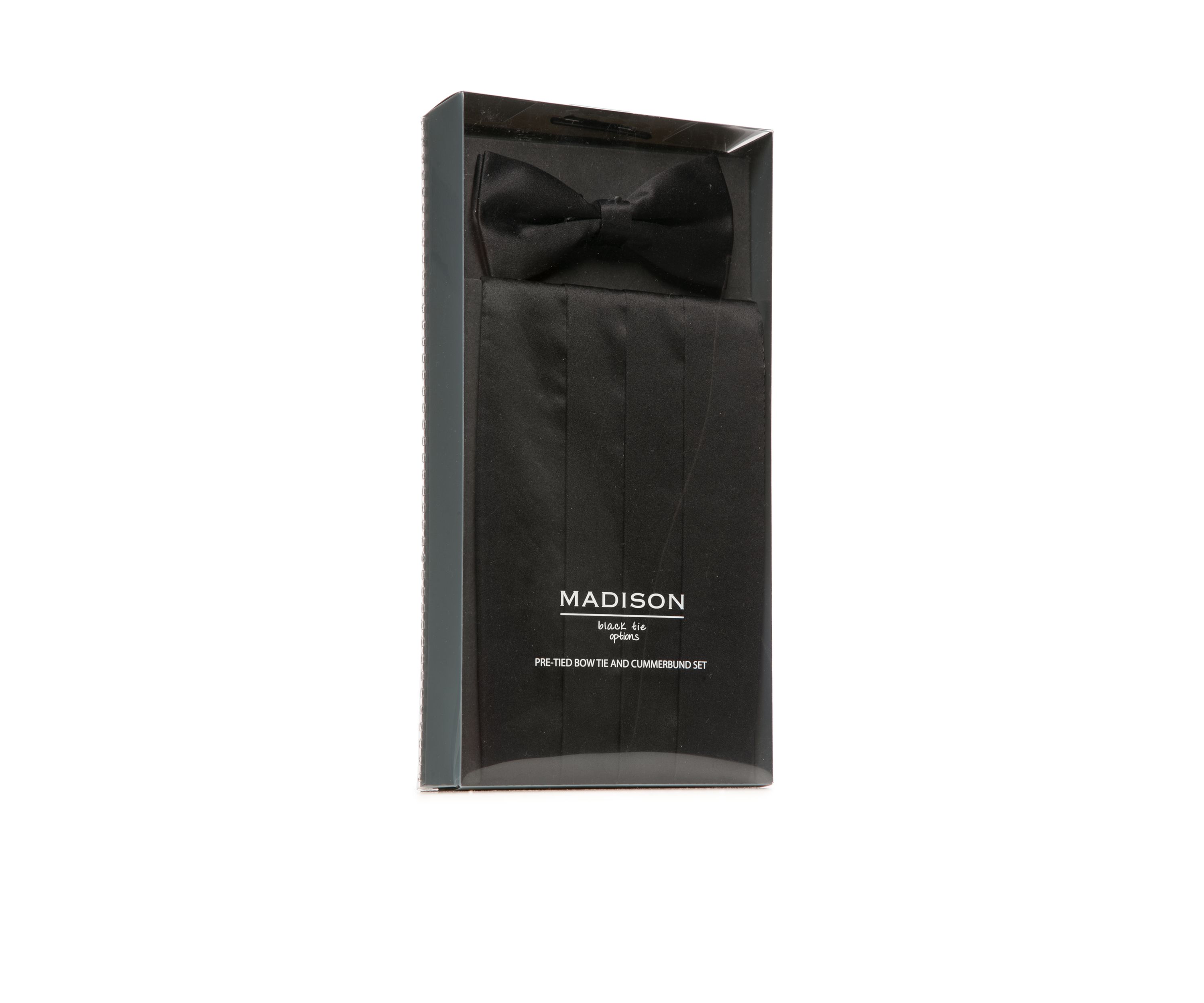 Pre-Tied Cummerbund And Bow Tie Set