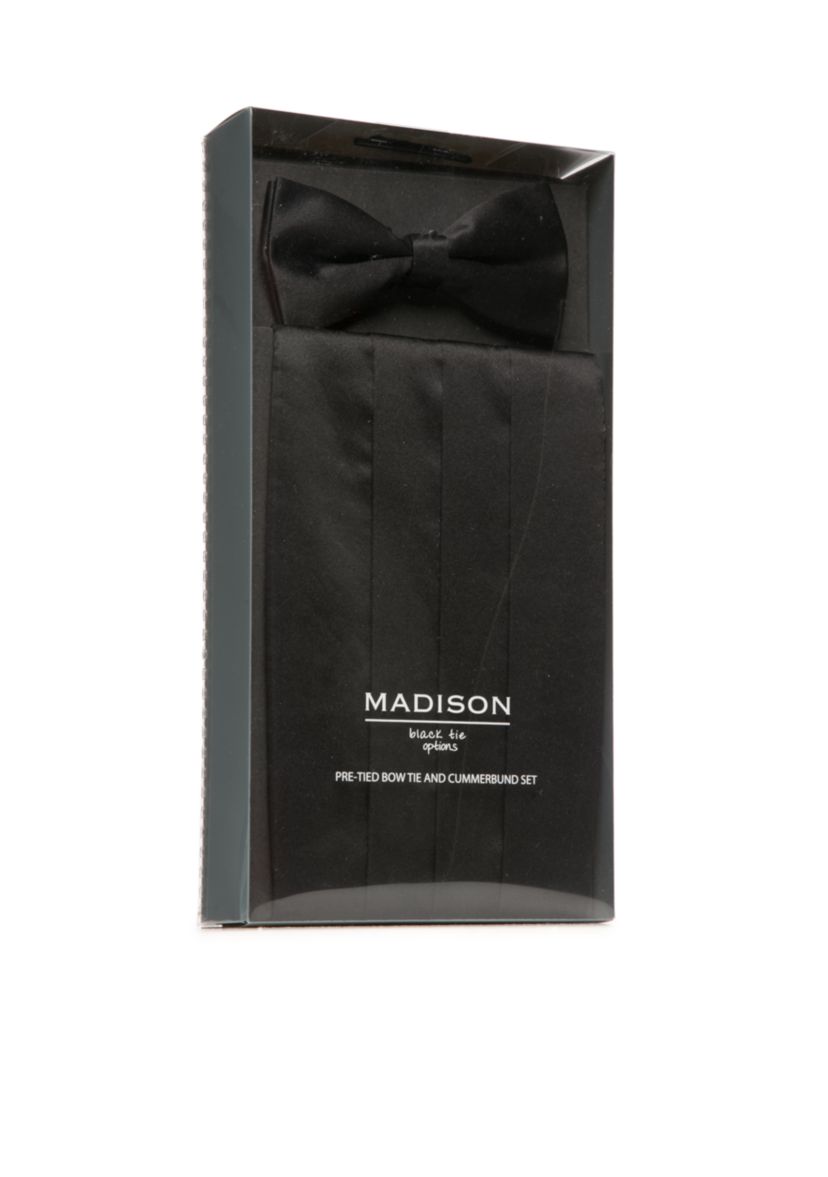 Pre-Tied Cummerbund And Bow Tie Set