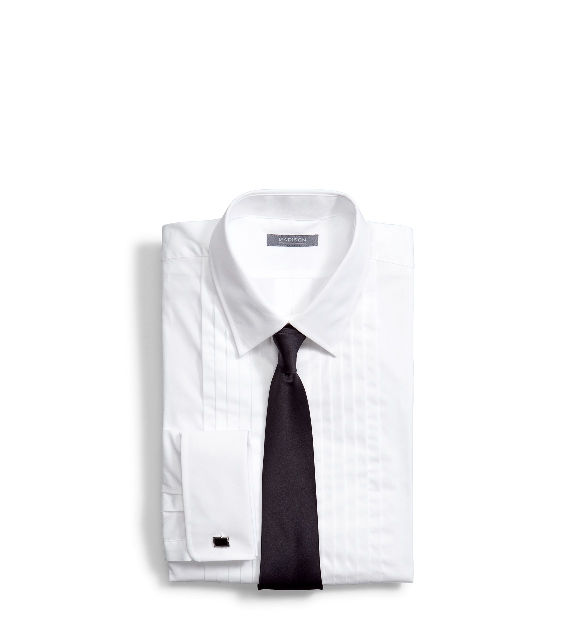 Classic Fit Formal Tuxedo Shirt and Tie Set