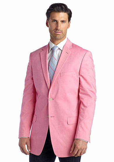 Saddlebred® Classic-Fit Bright Pink Chambray Sport Coat | Belk