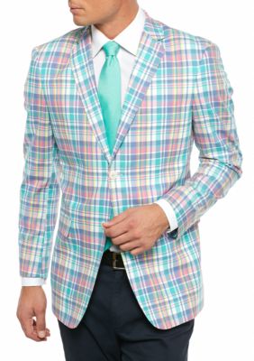 pastel plaid jacket